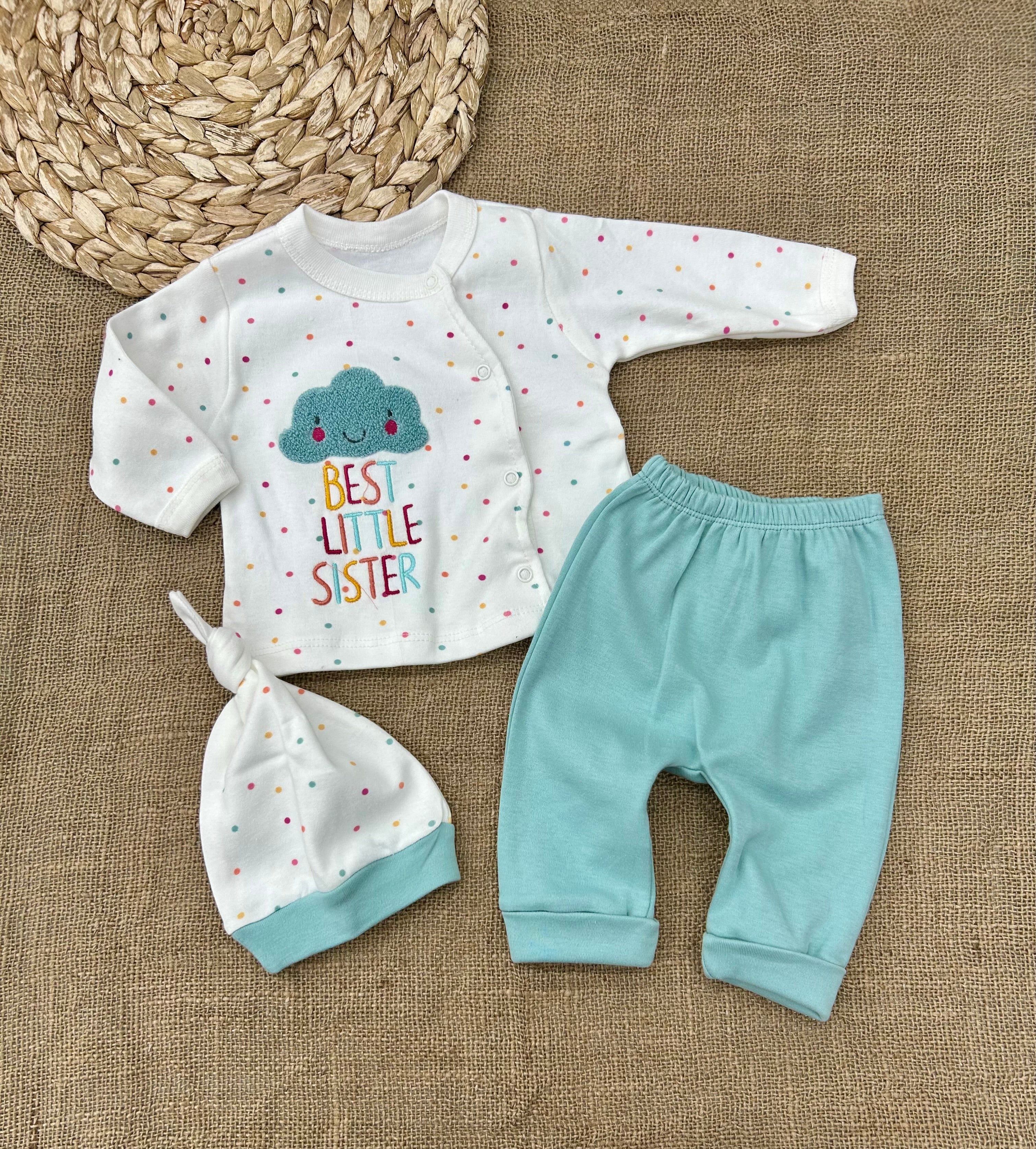 طقم ٣ قطع قطن