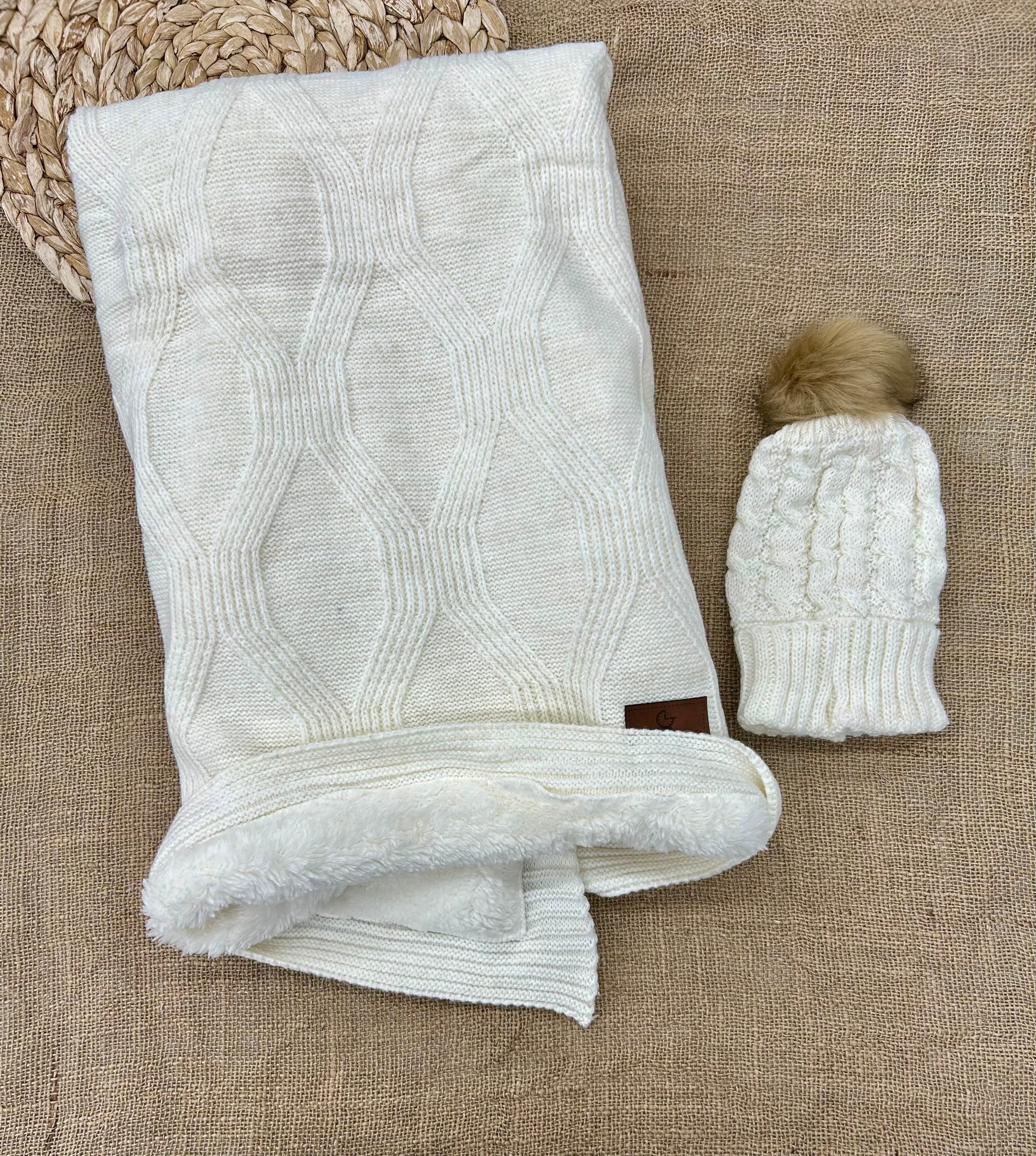 حرام صوف مبطن فرو مع طاقية