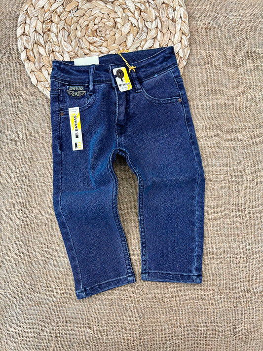 1-4 بنطلون بيبي جينز لايكرا