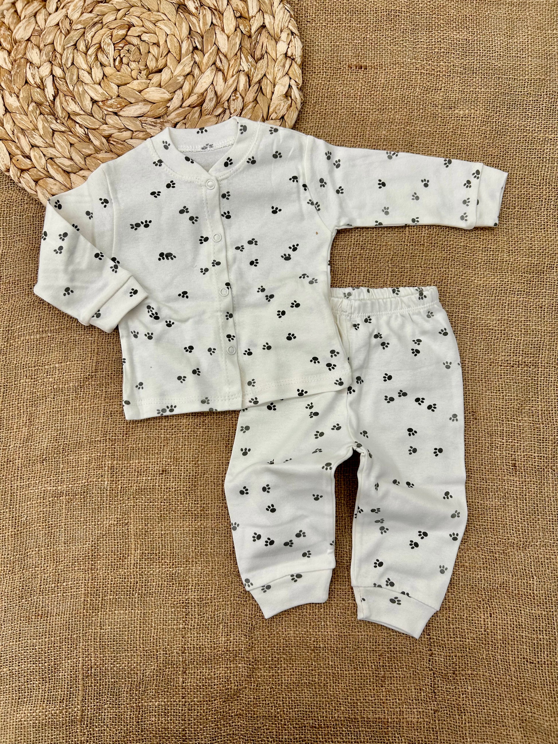 بيجامة بيبي قطن كبسات