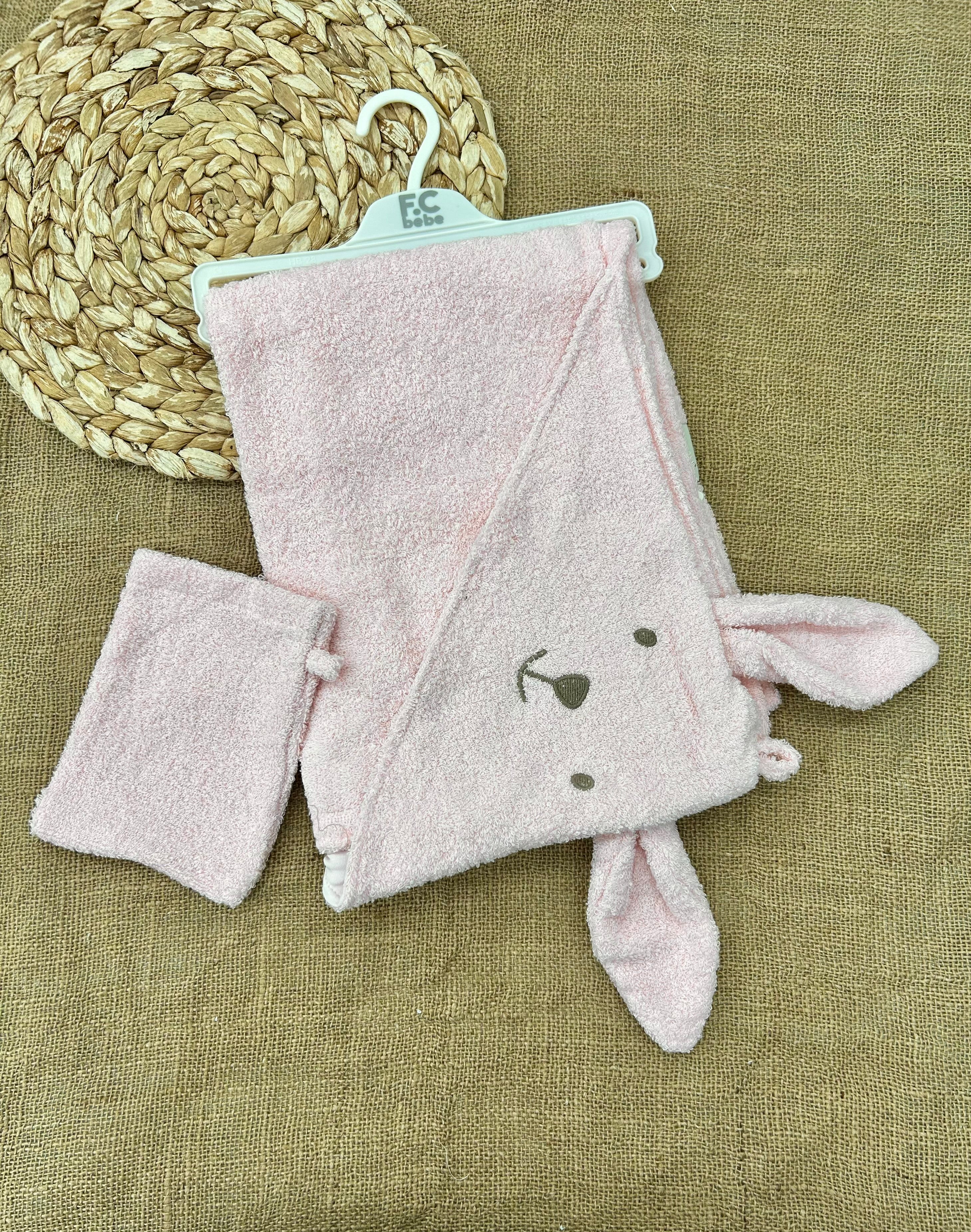 منشفة بيبي بشكير ناعم مع ليفة