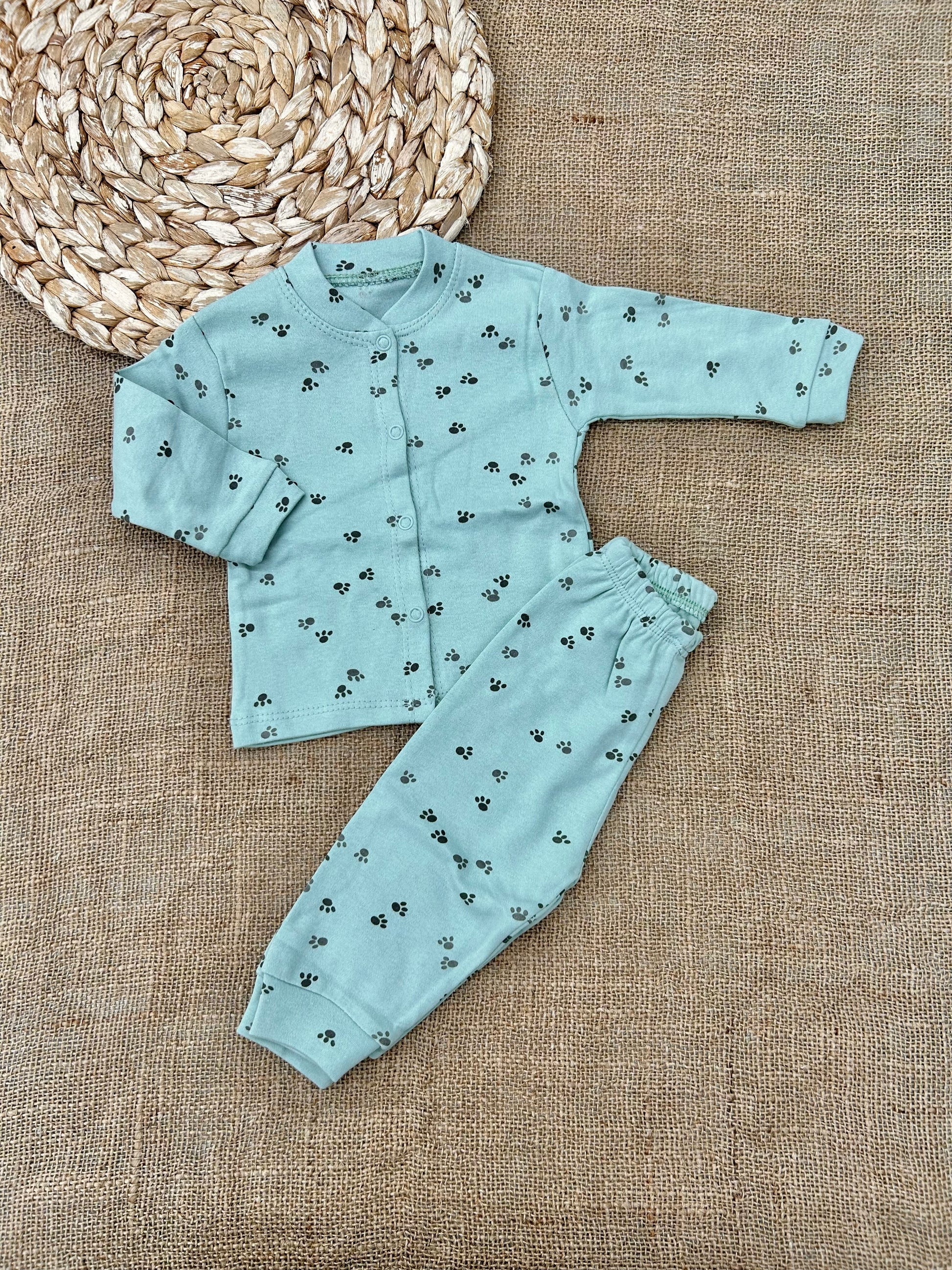 بيجامة بيبي قطن كبسات