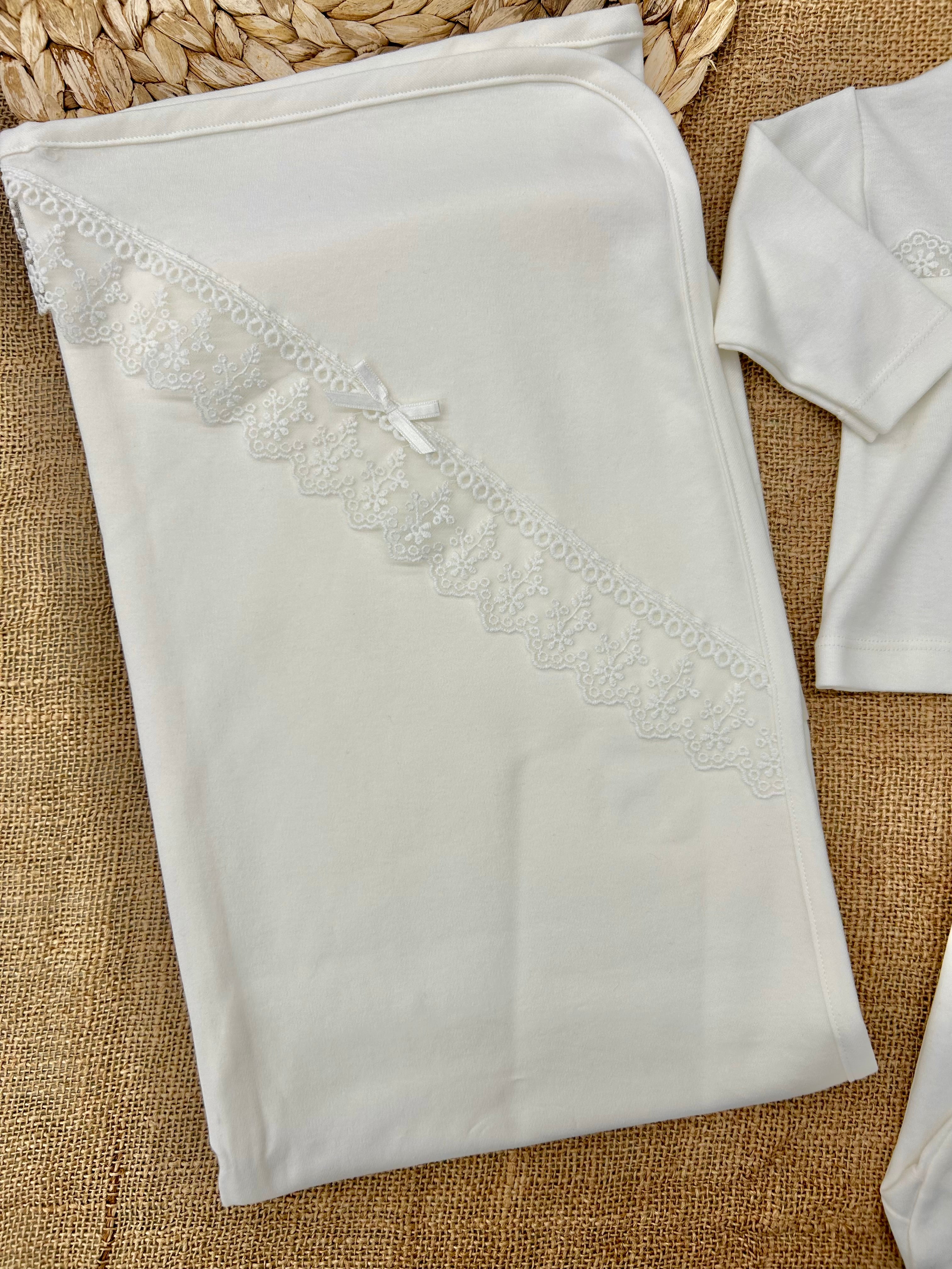 طقم قطن 4 قطع بناتي