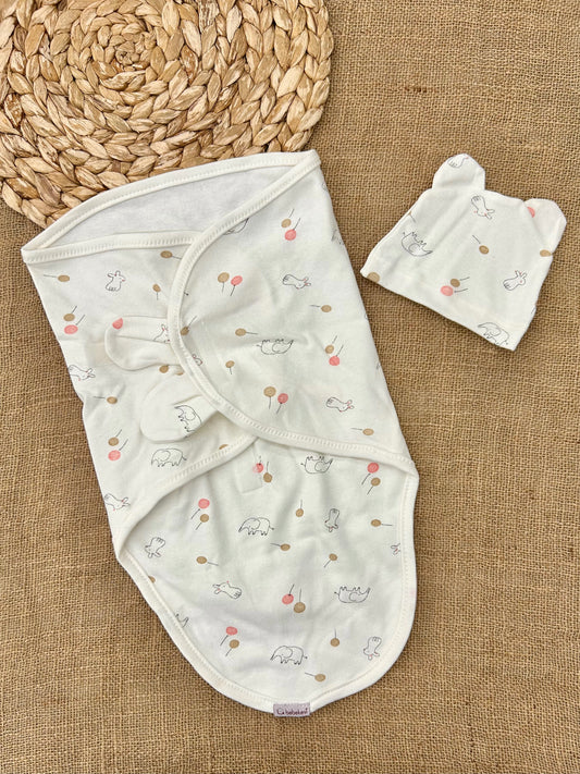 كوفلية جاهزة مع طاقية – قطن 100%