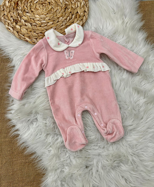 أفرهول مخمل بناتي بتصميم فراشة