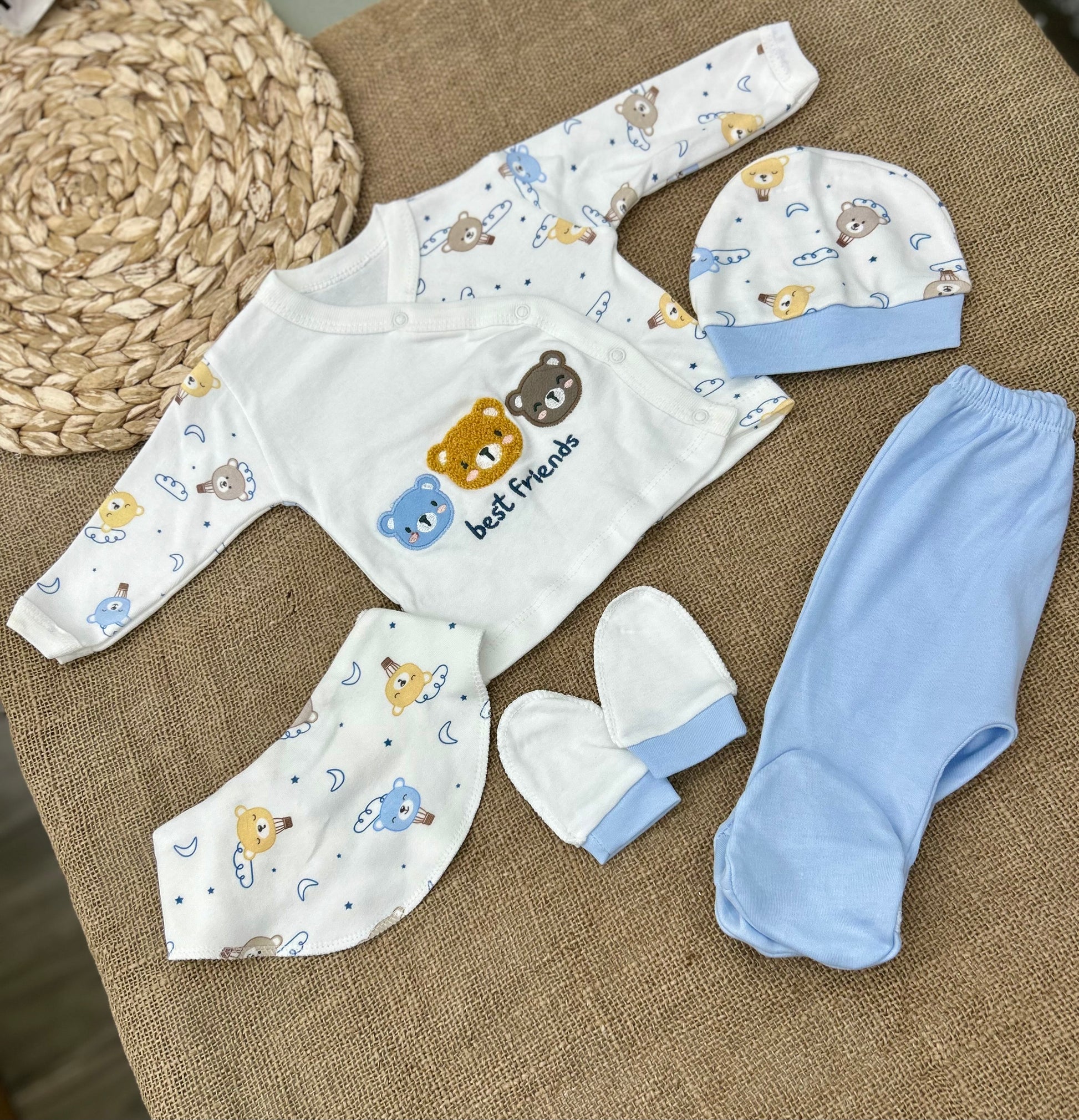 طقم ٥ قطع قطن