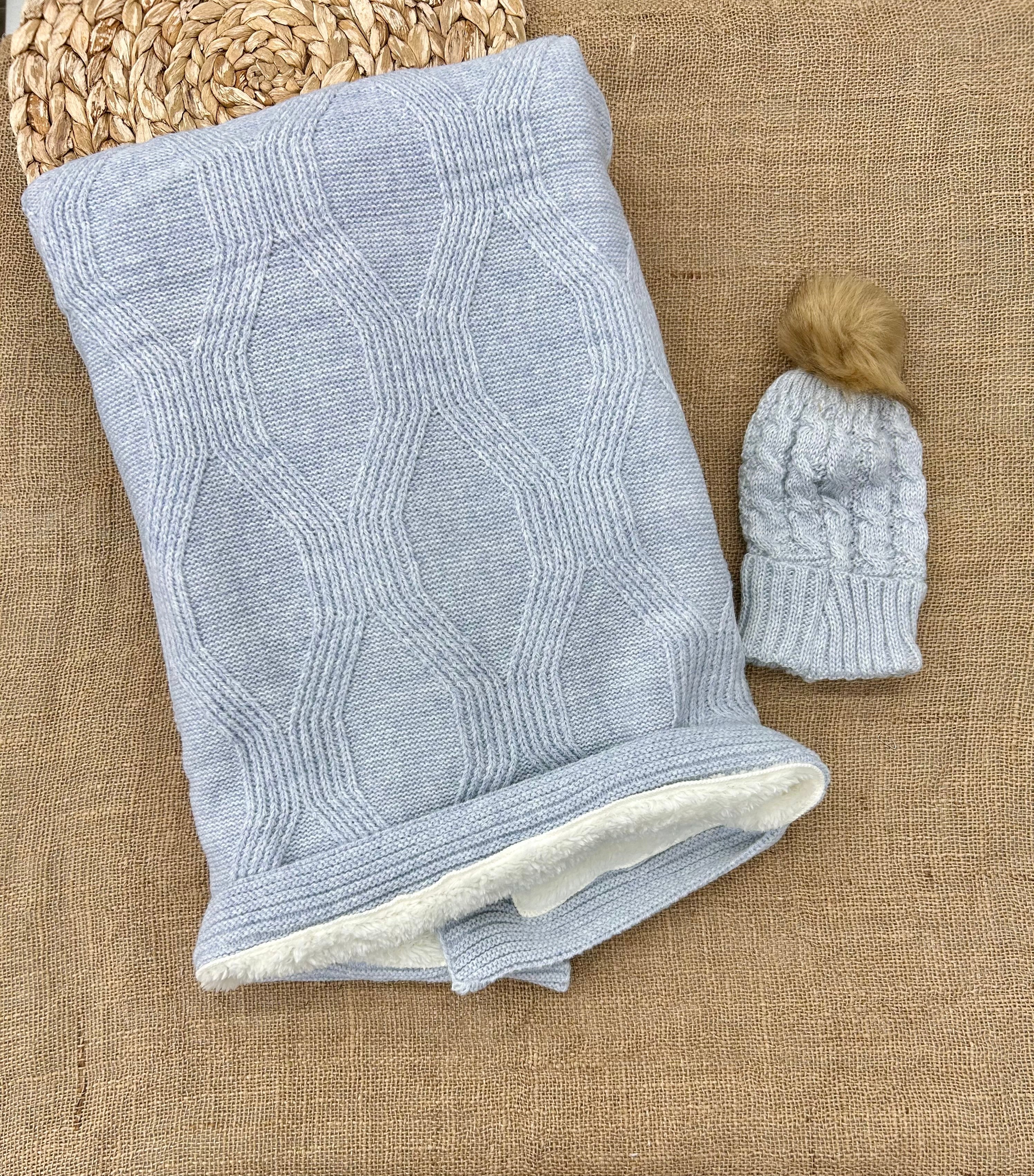 حرام صوف مبطن فرو مع طاقية