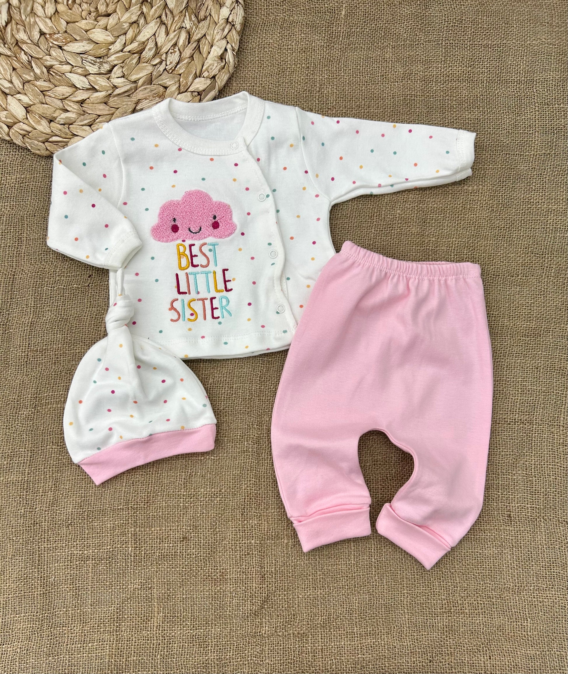 طقم ٣ قطع قطن