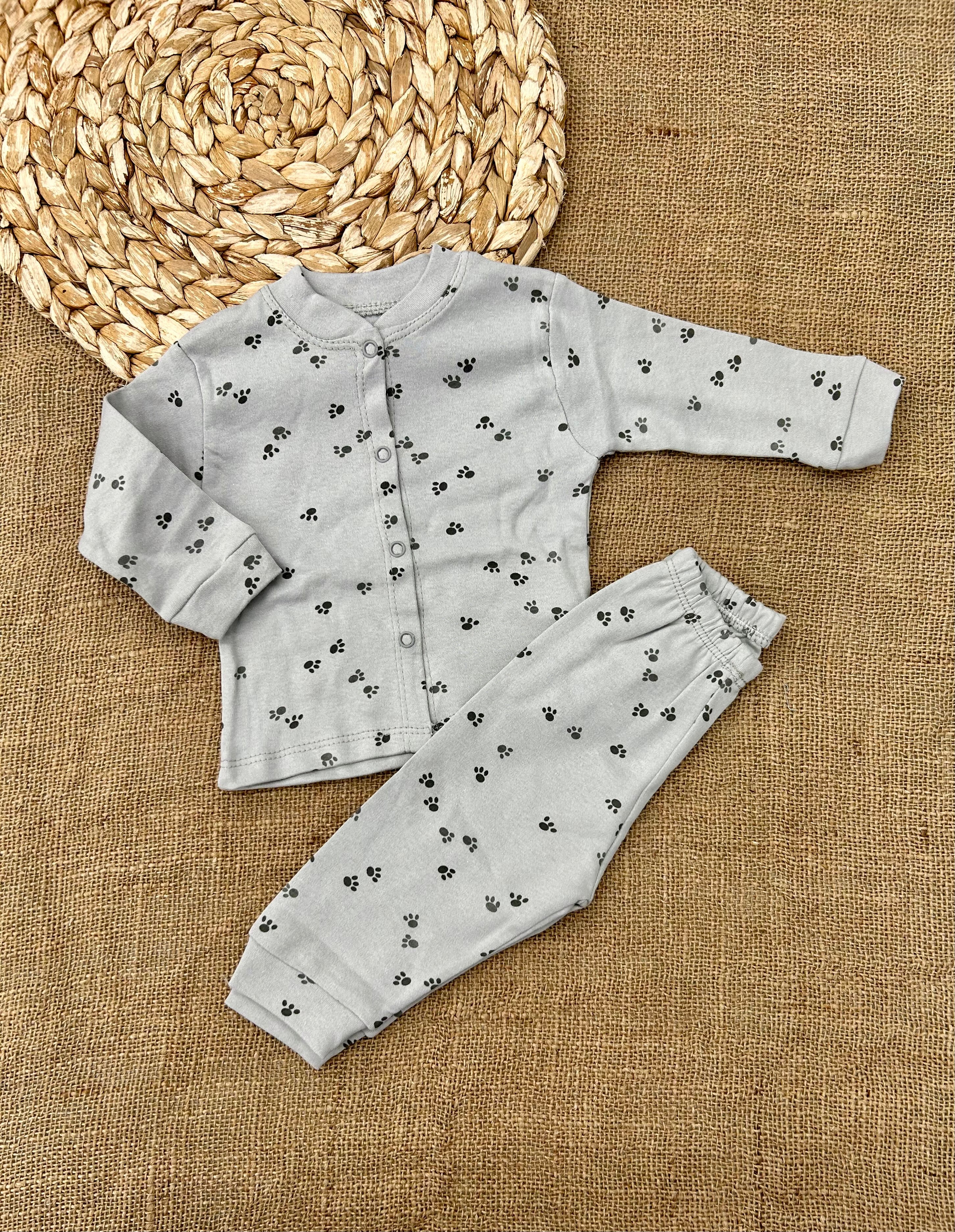 بيجامة بيبي قطن كبسات