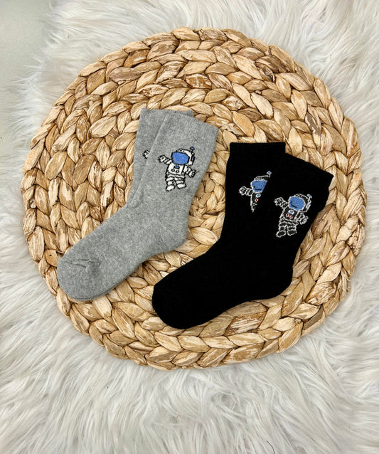 2-3 جرابات بيبي شتوي قطن مبطن