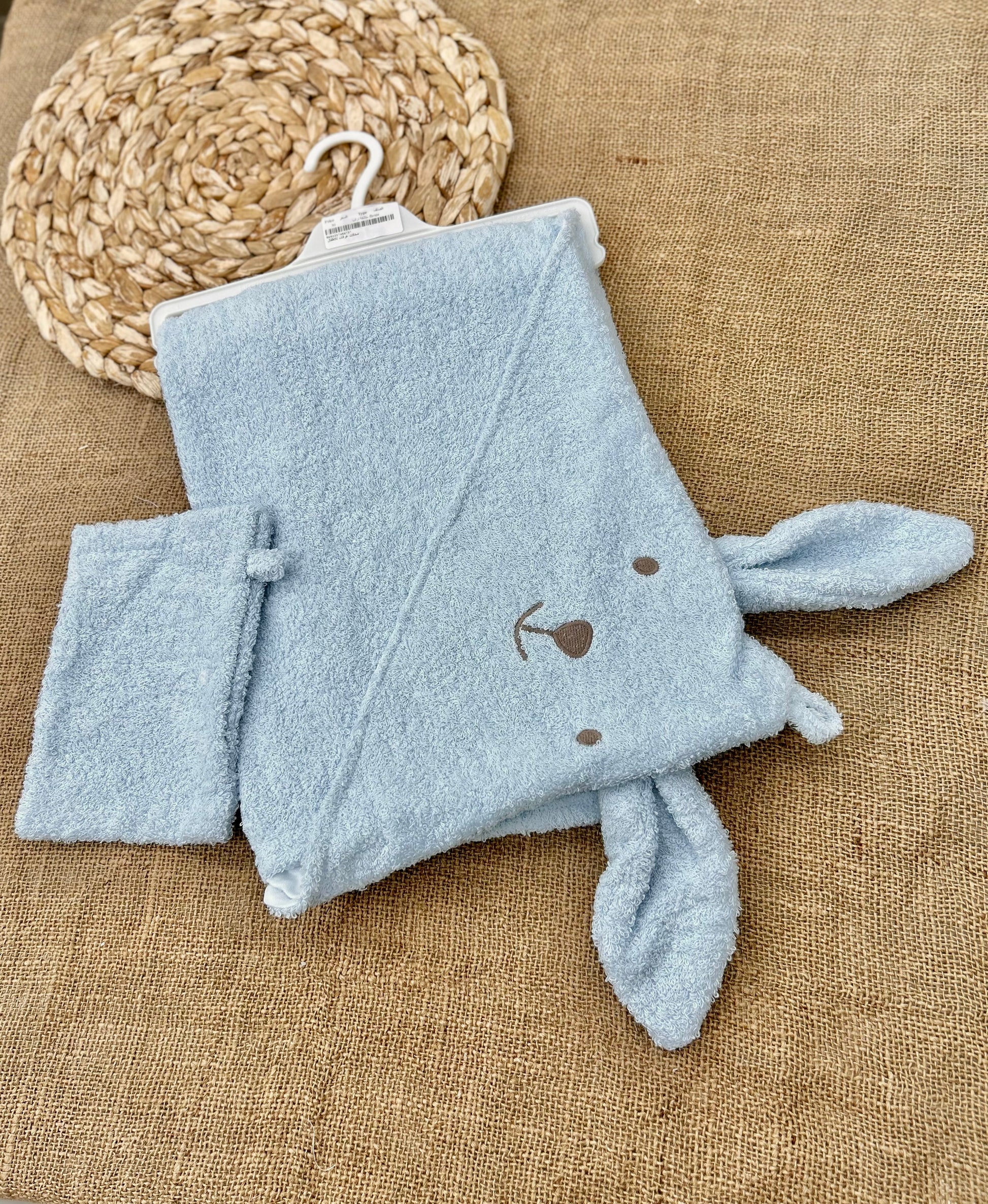 منشفة بيبي بشكير ناعم مع ليفة