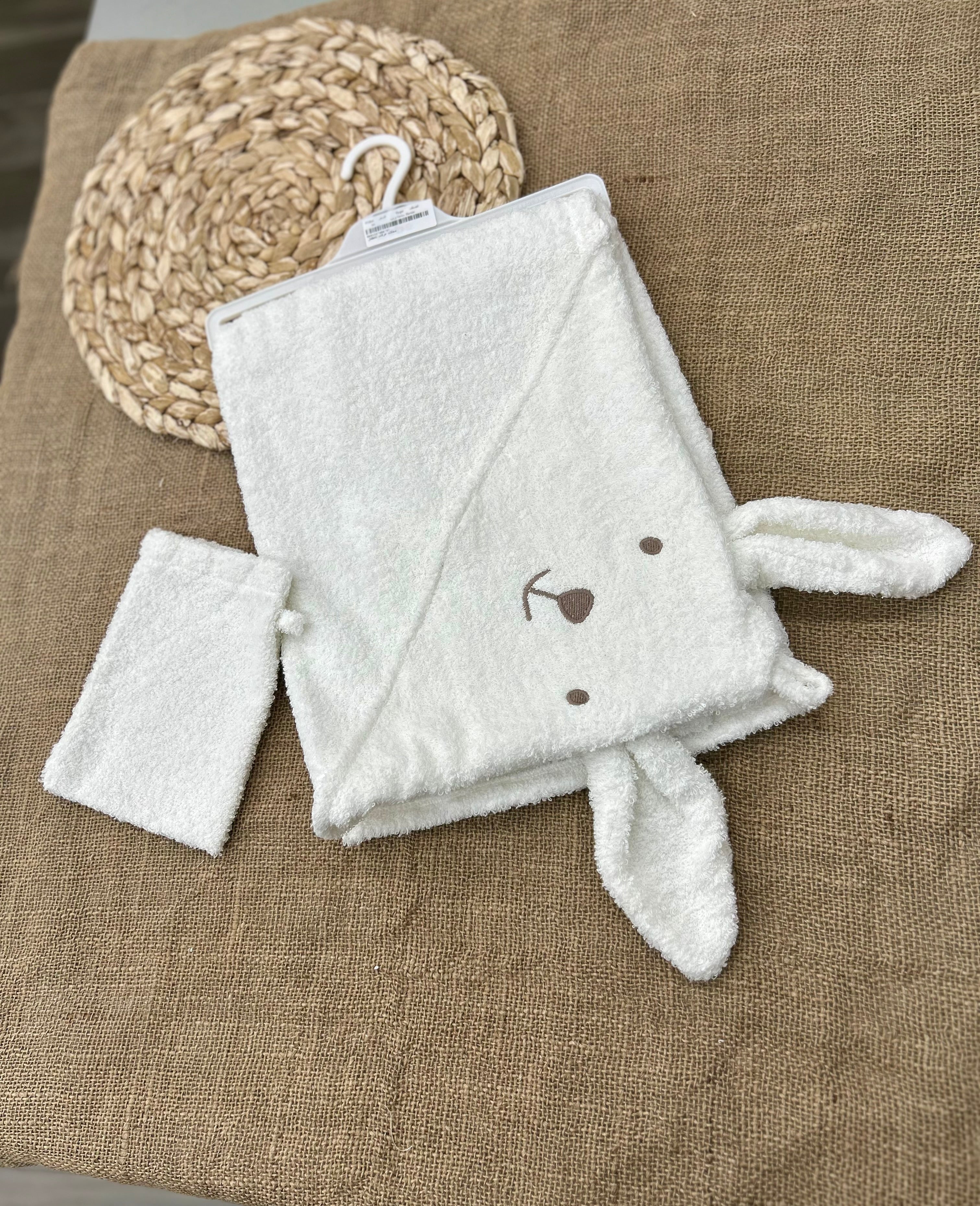 منشفة بيبي بشكير ناعم مع ليفة