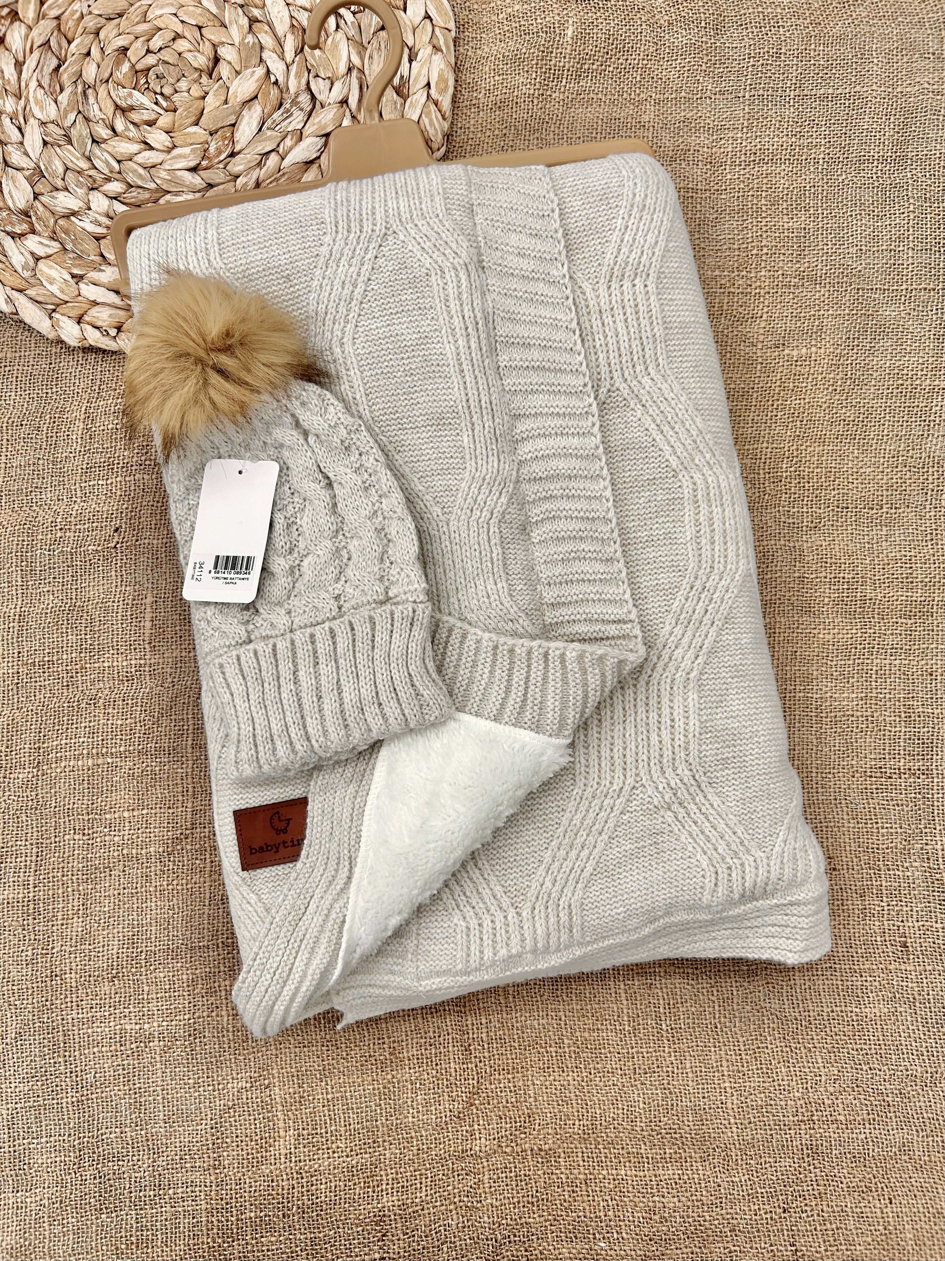 حرام صوف مبطن فرو مع طاقية