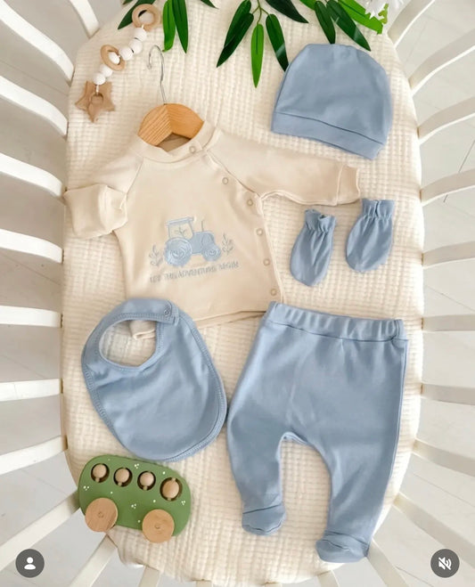 طقم 5 قطع قطن train