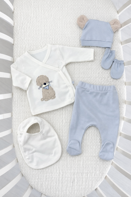 طقم 5 قطع قطن دب