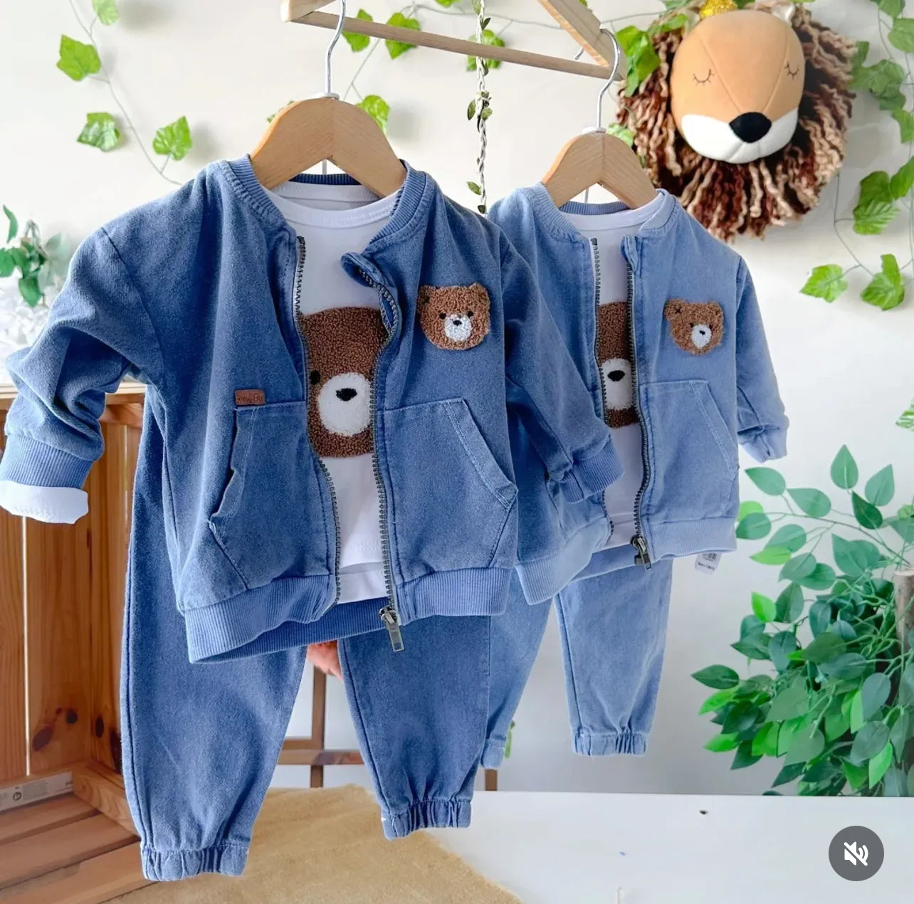 طقم جينز دب – 3 قطع