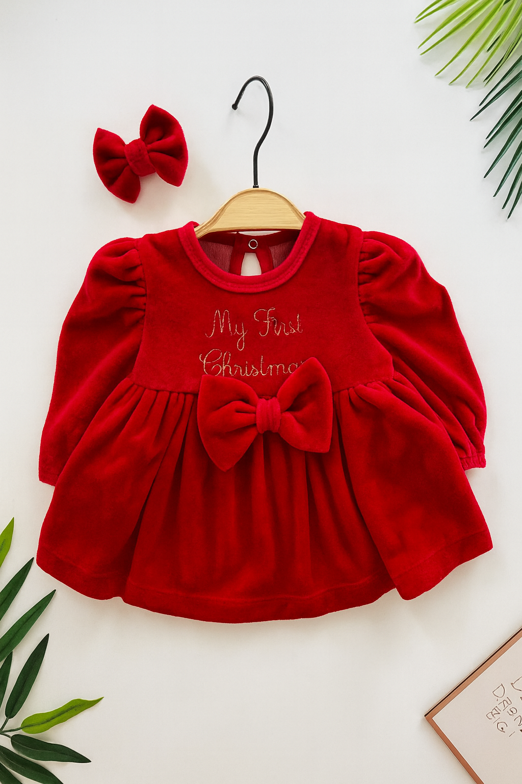 فستان مخمل بناتي