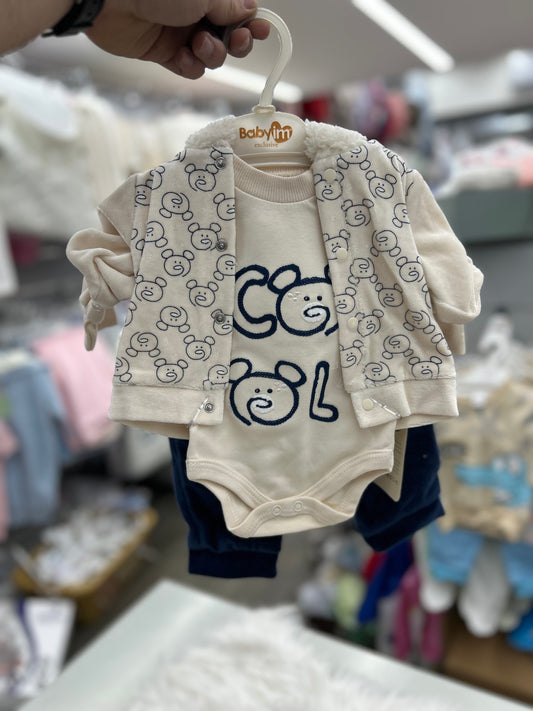 أطقم ٣ قطع مخمل دب