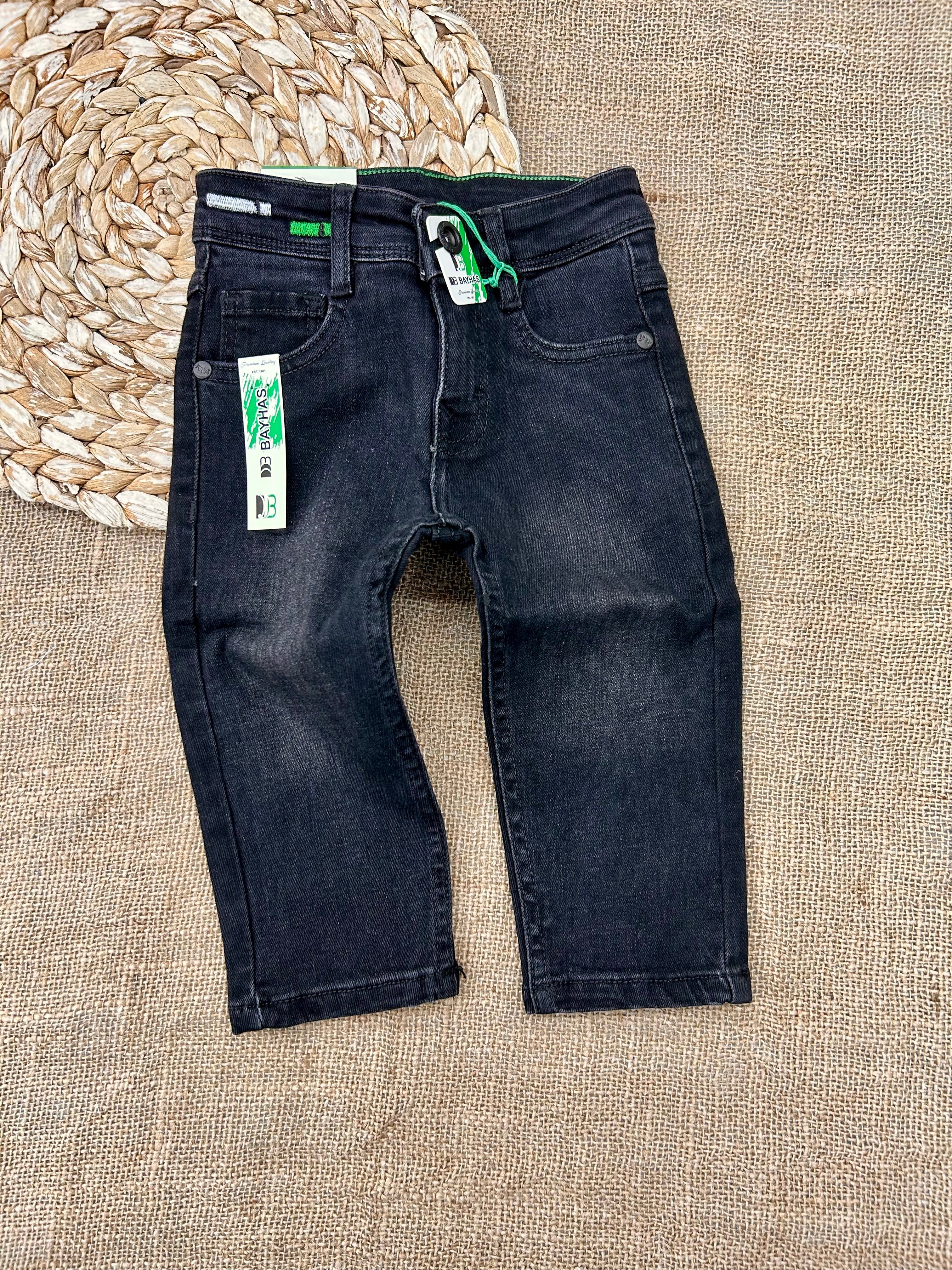 1-4 بنطلون بيبي جينز لايكرا