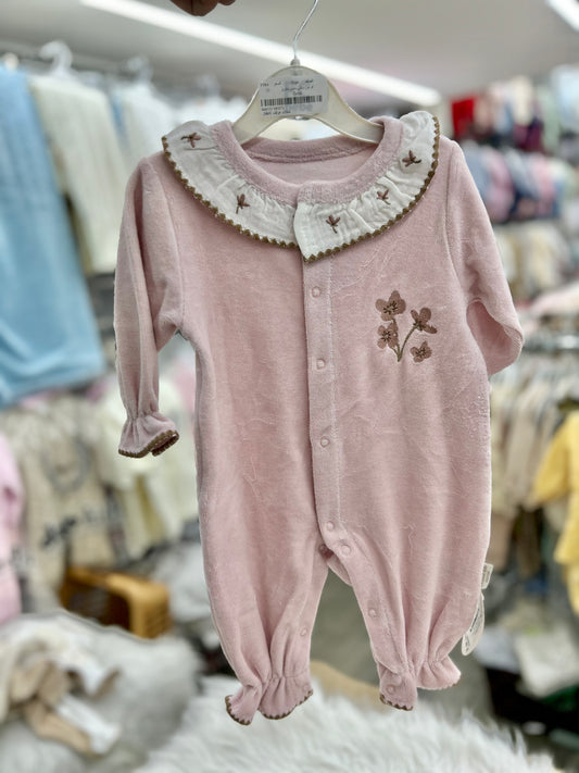 أفرهول مخمل بناتي تطريز  وقبة