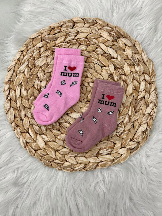 1-2 جرابات بيبي شتوي قطن مبطن