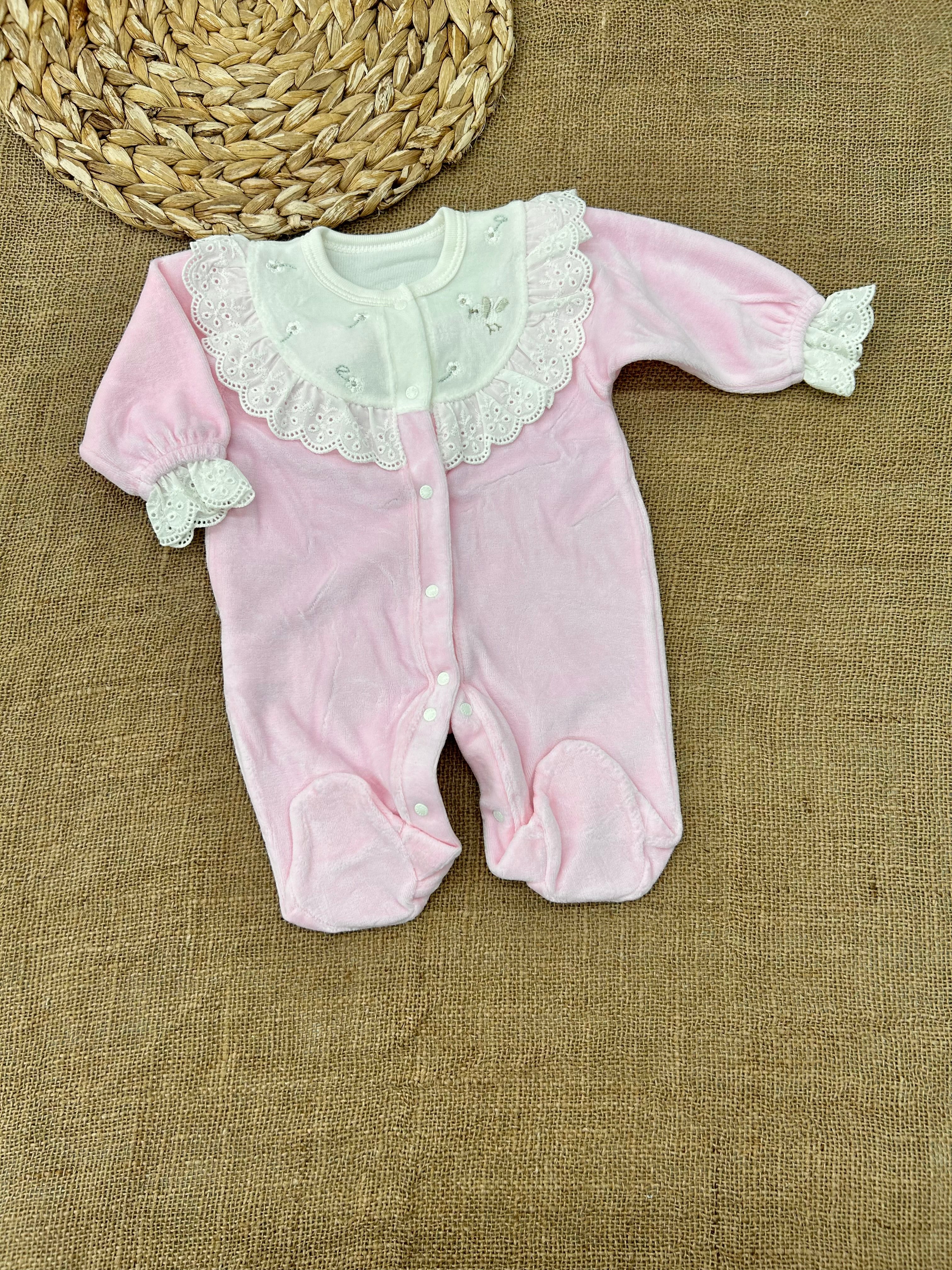 أفرهول مخمل بناتي – ناعم جداً بتفاصيل دانتيل فاخرة