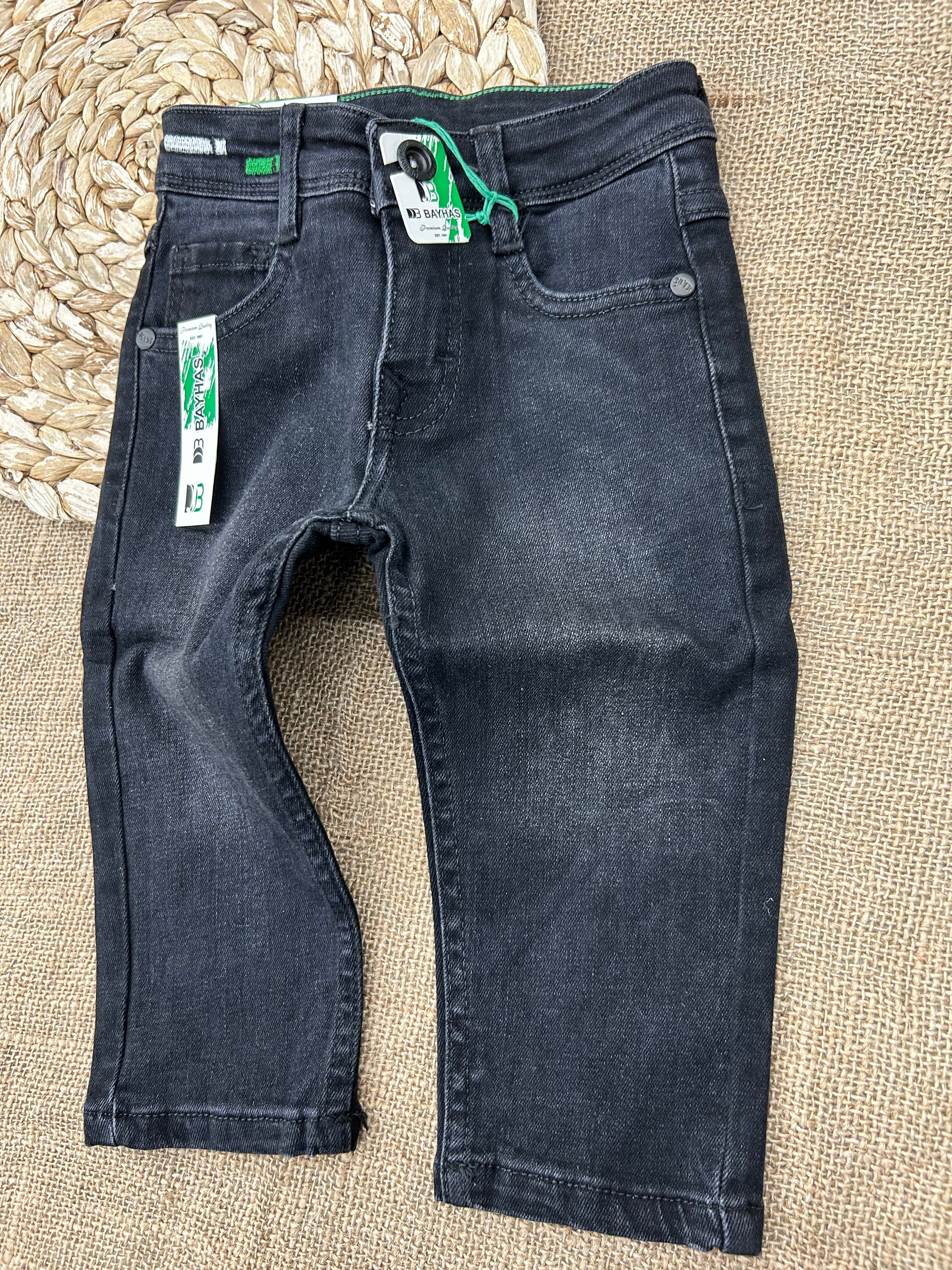 1-4 بنطلون بيبي جينز لايكرا