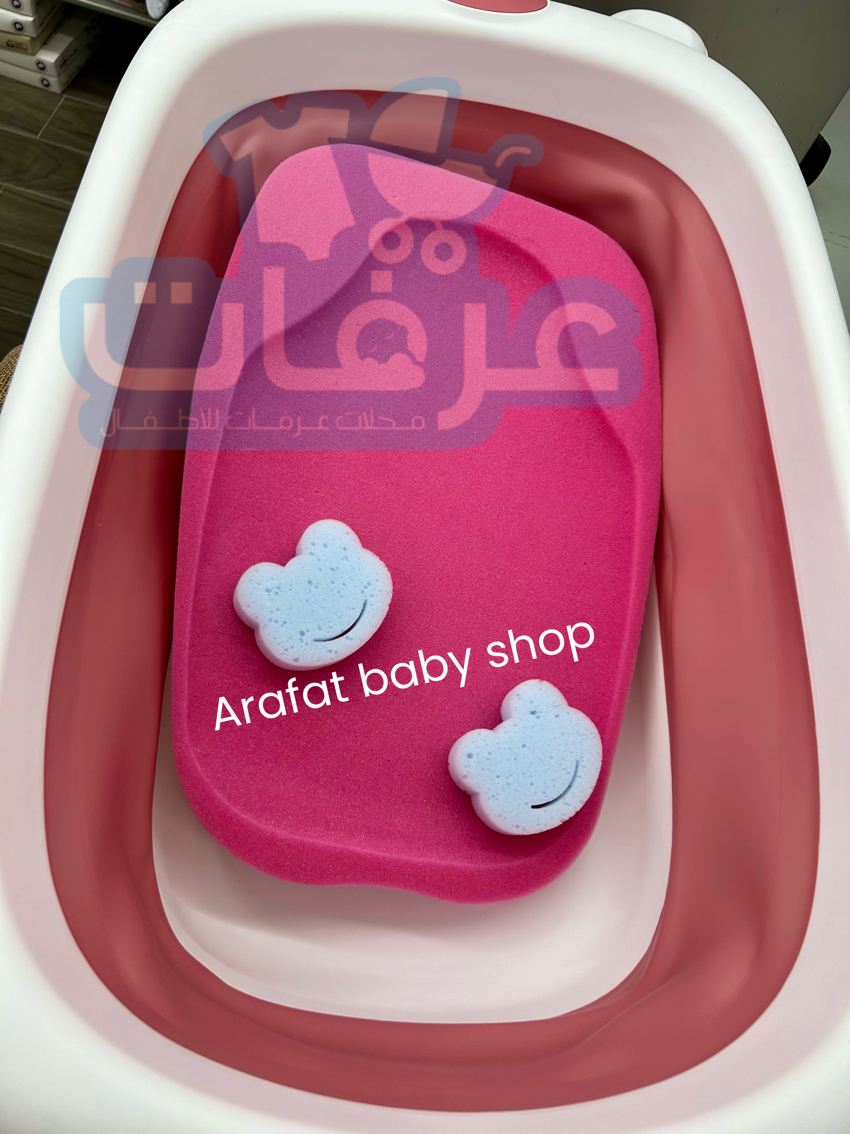 اسفنجة حمام مع ليفتين ماركة bebekevi