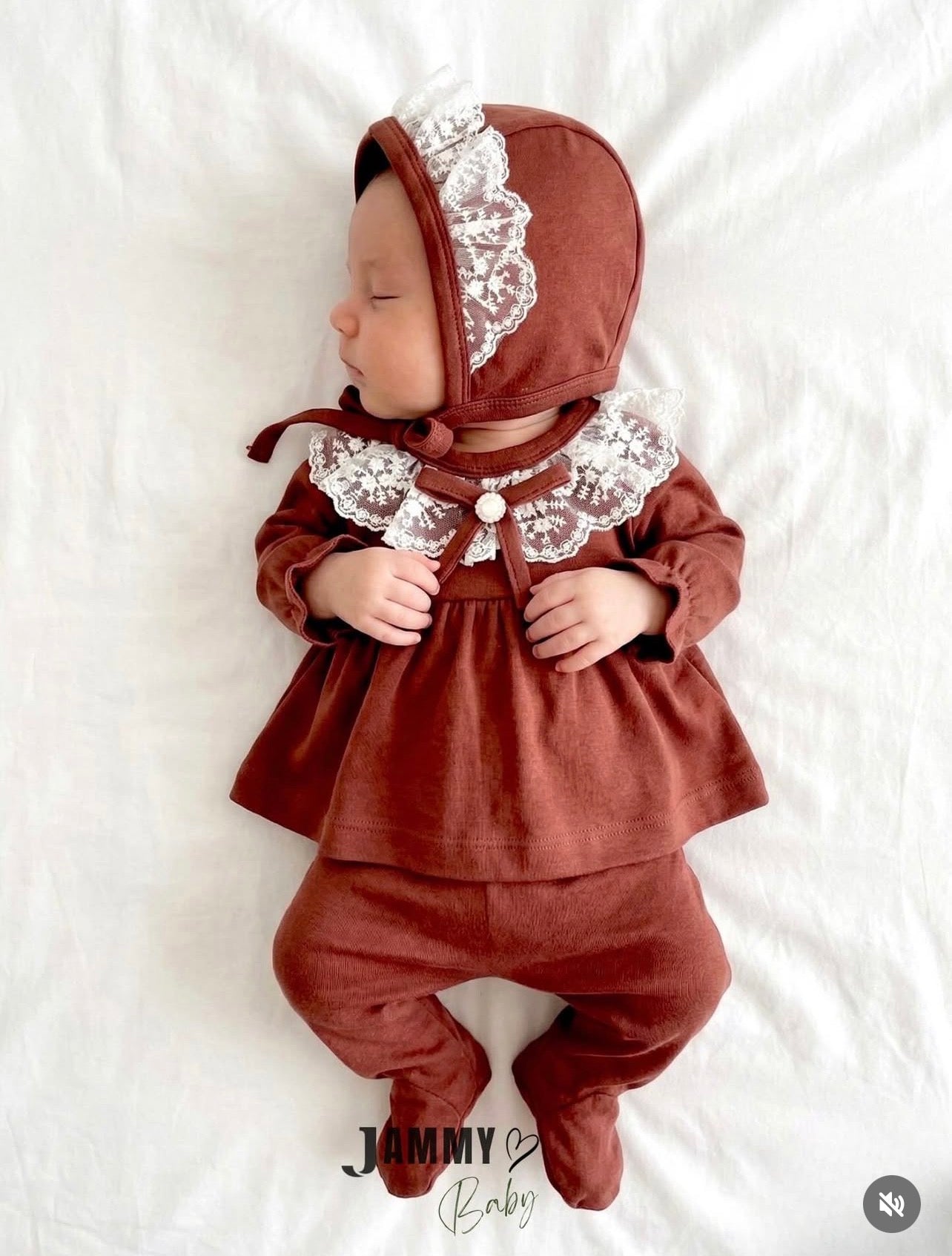 طقم بيبي ربيعي قطن 5 قطع