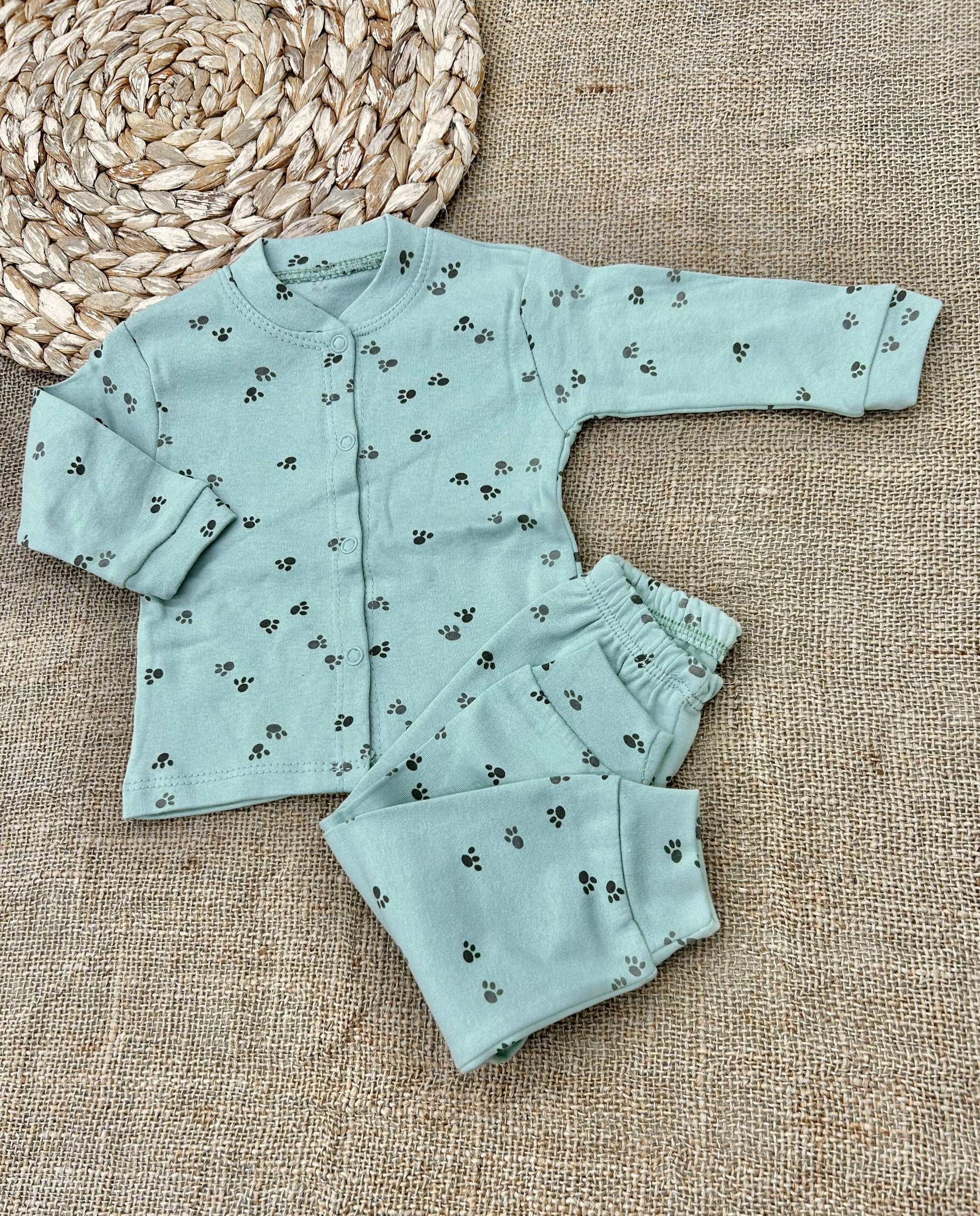 بيجامة بيبي قطن كبسات