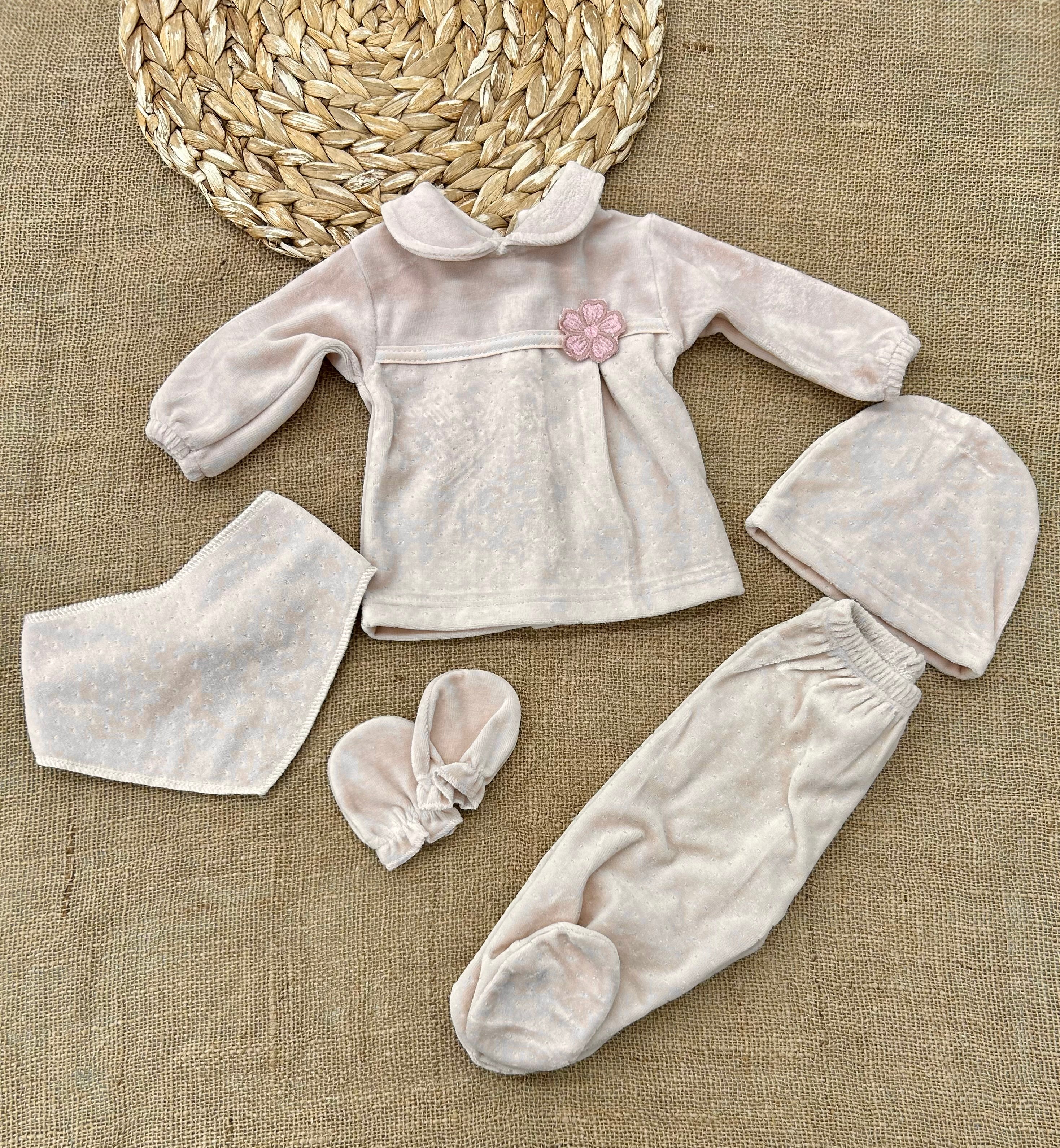 طقم مخمل 5 قطع  فيونكا