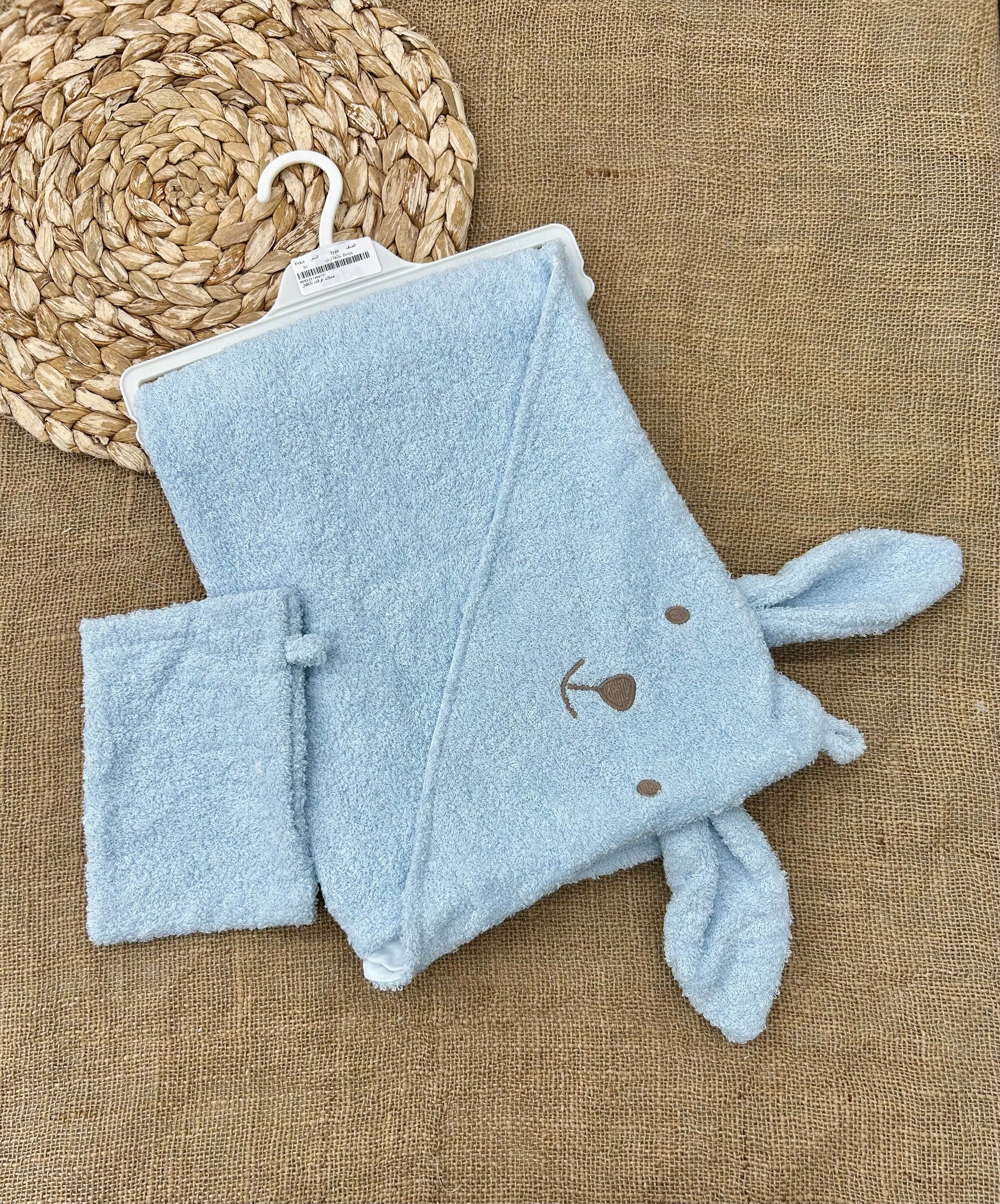 منشفة بيبي بشكير ناعم مع ليفة