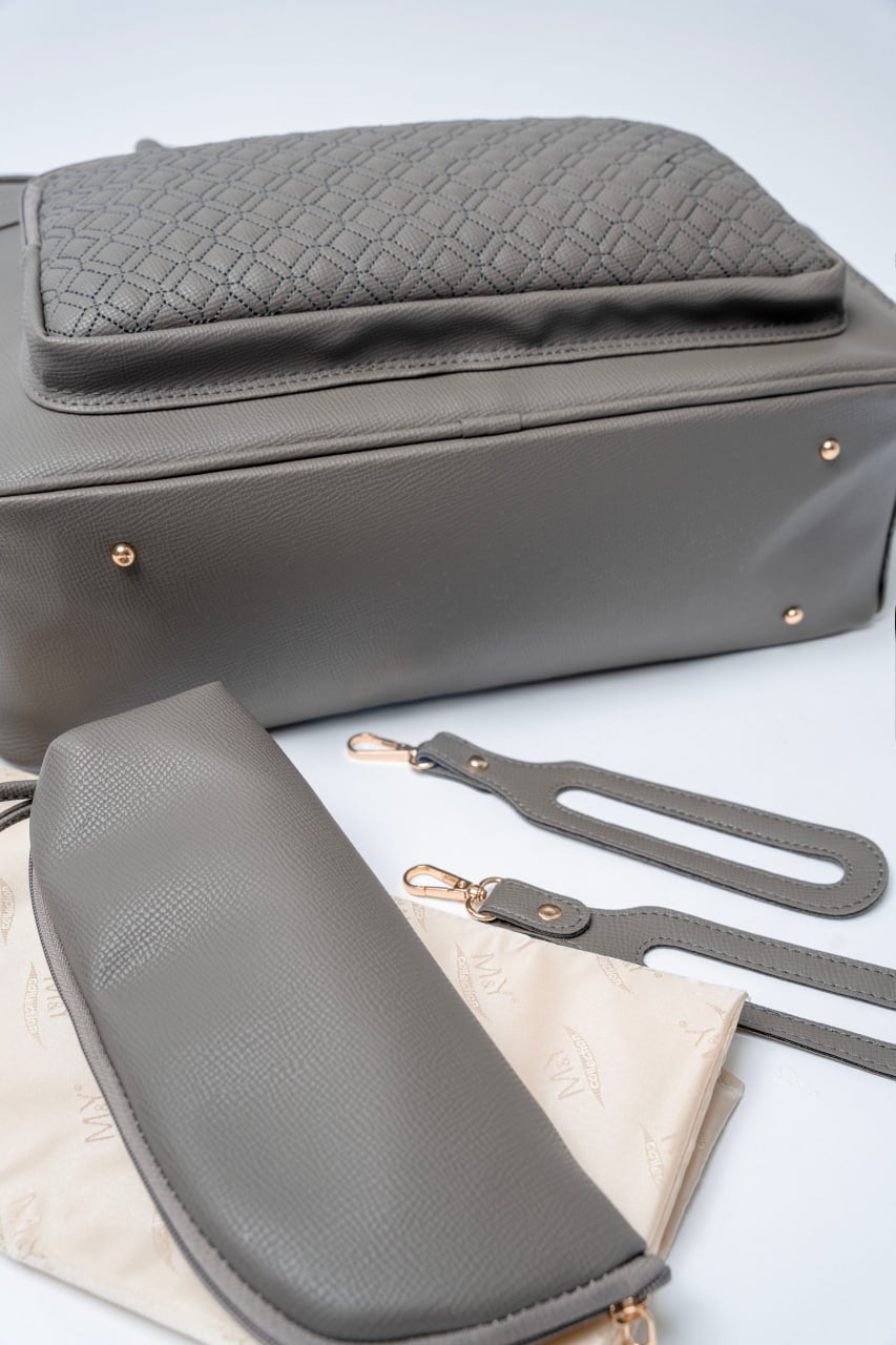 شنطة my collection جلد ايد  مطرزة