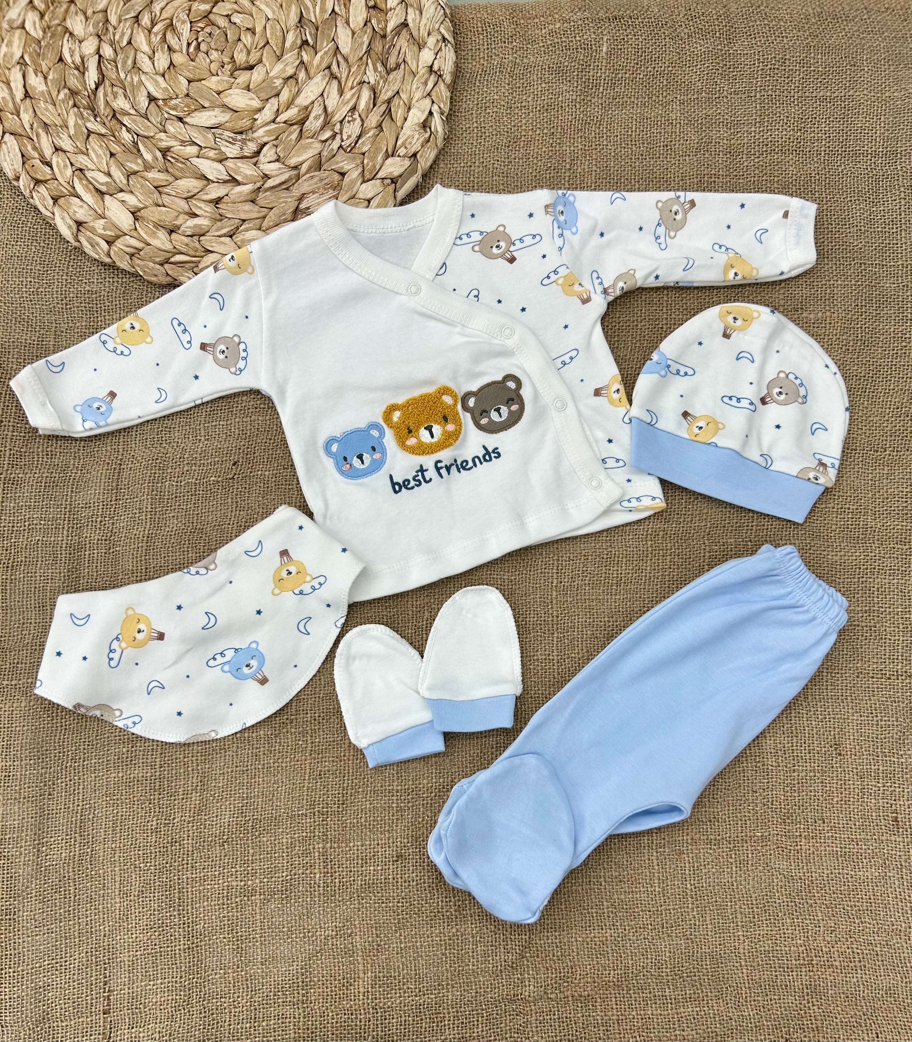 طقم ٥ قطع قطن