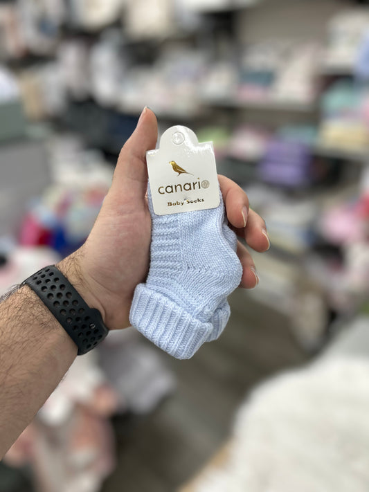 جرابات بيبي قطن شتوي صوف سادة