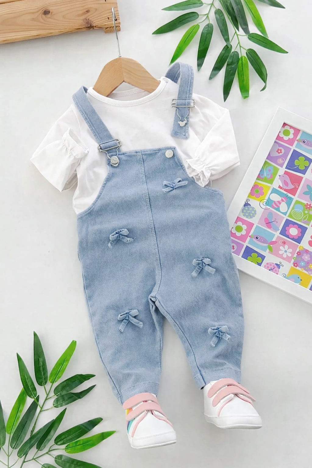 أفرهول جينز مع بلوزة قطن