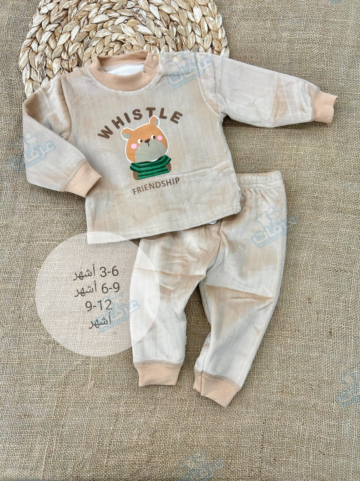 بيجامة بيبي فوتر whistle