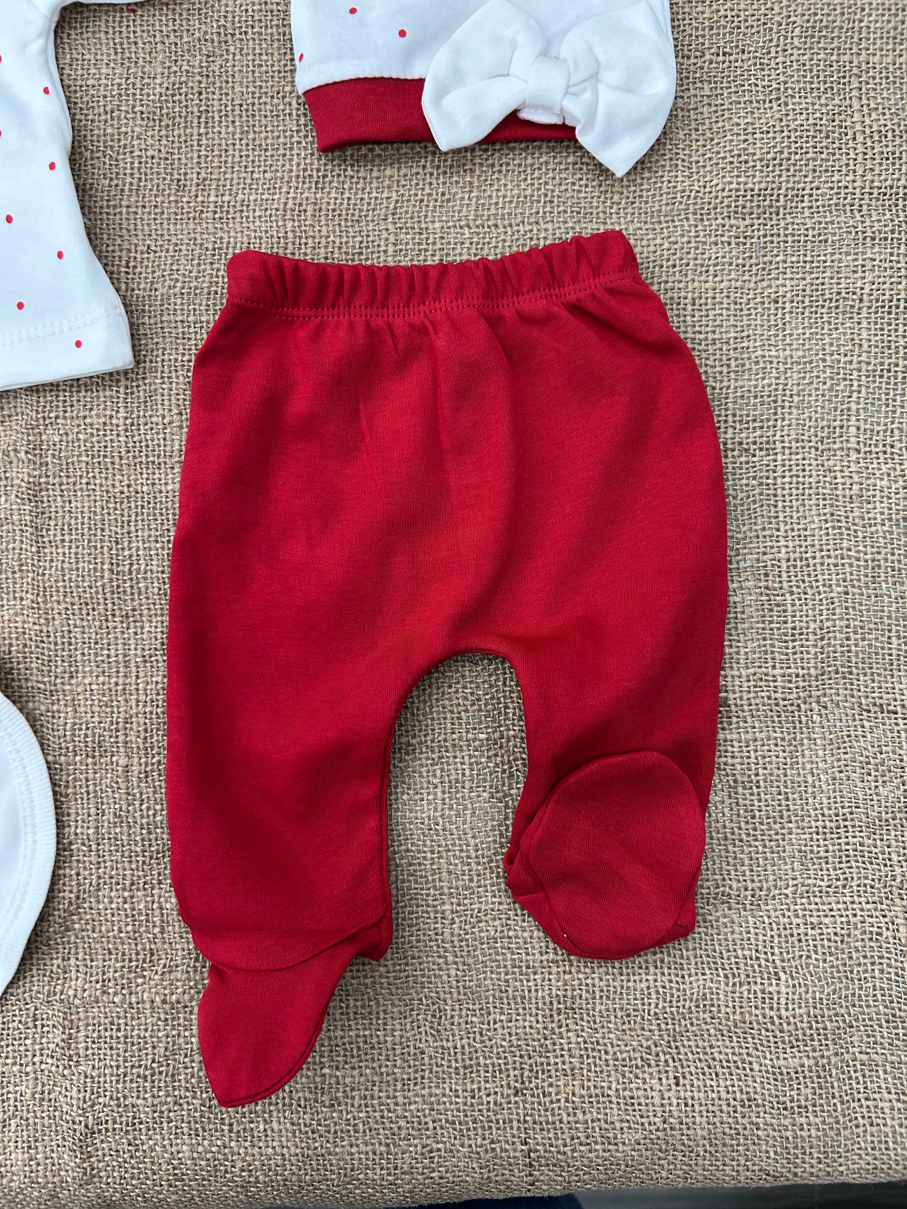 🍒 طقم بيبي ربيعي قطن – 5 قطع