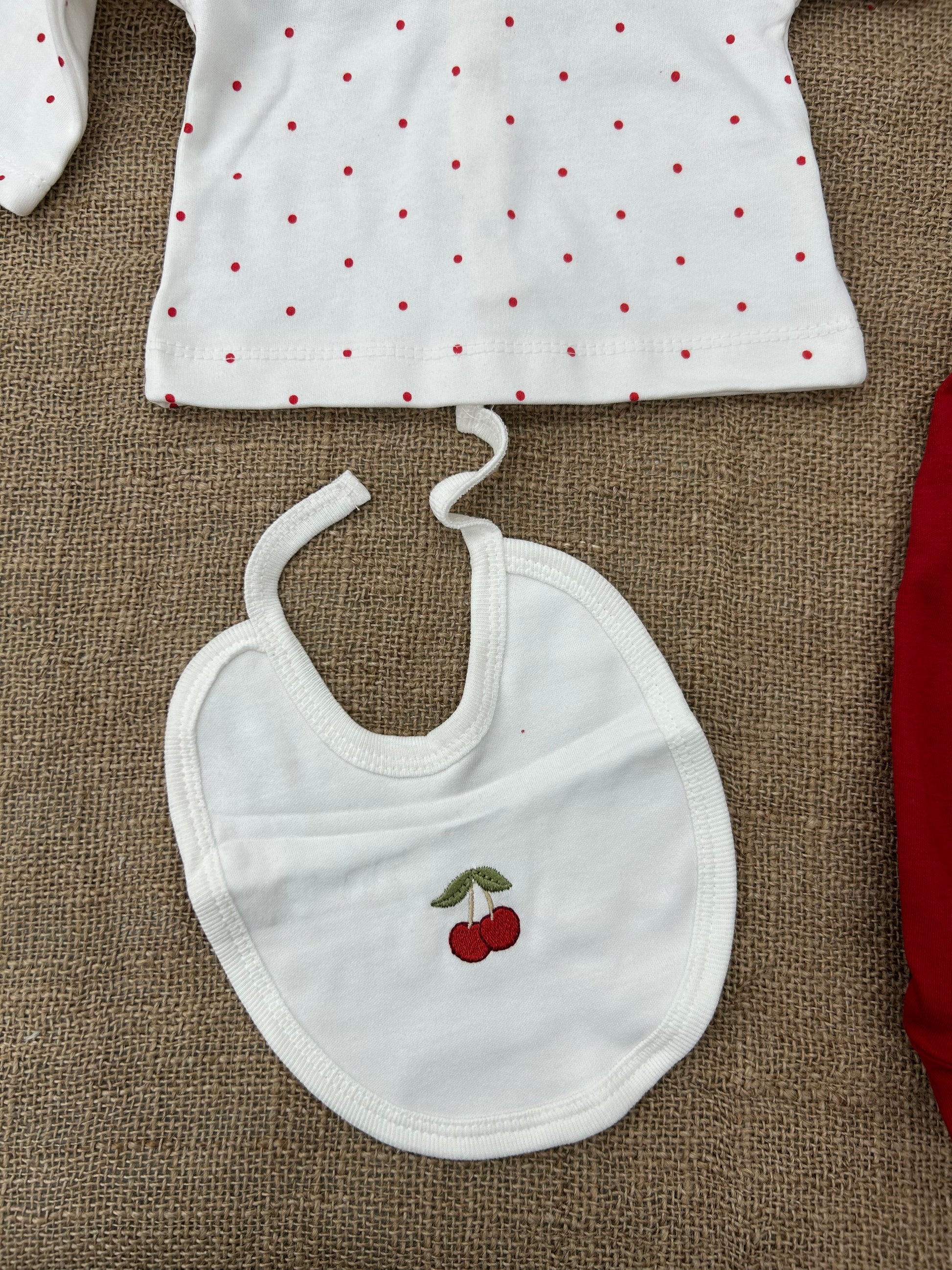 🍒 طقم بيبي ربيعي قطن – 5 قطع