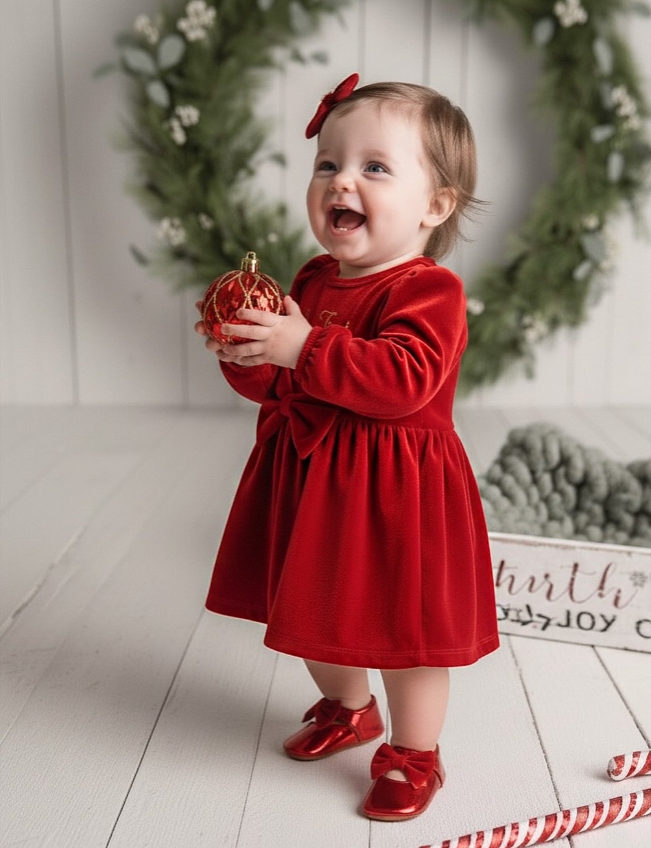 فستان مخمل بناتي