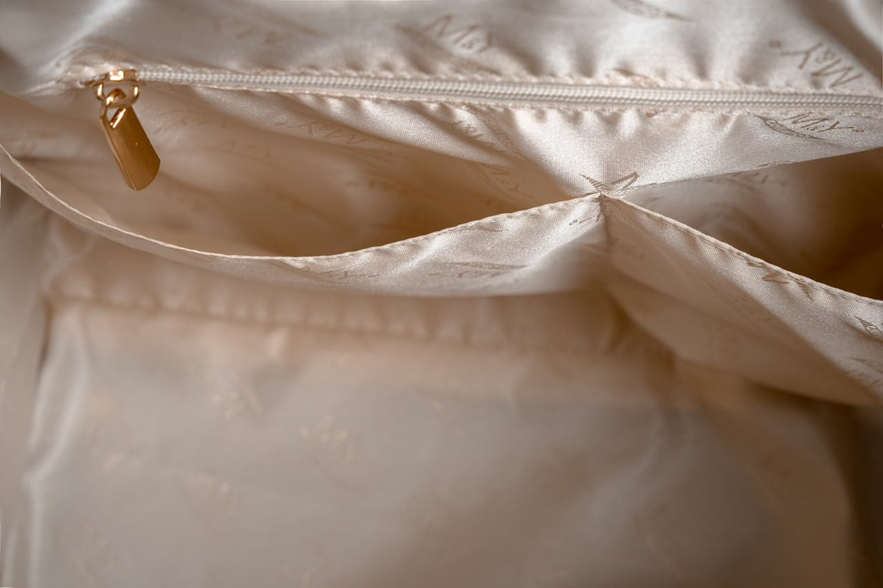 شنطة my collection جلد ايد تطريز