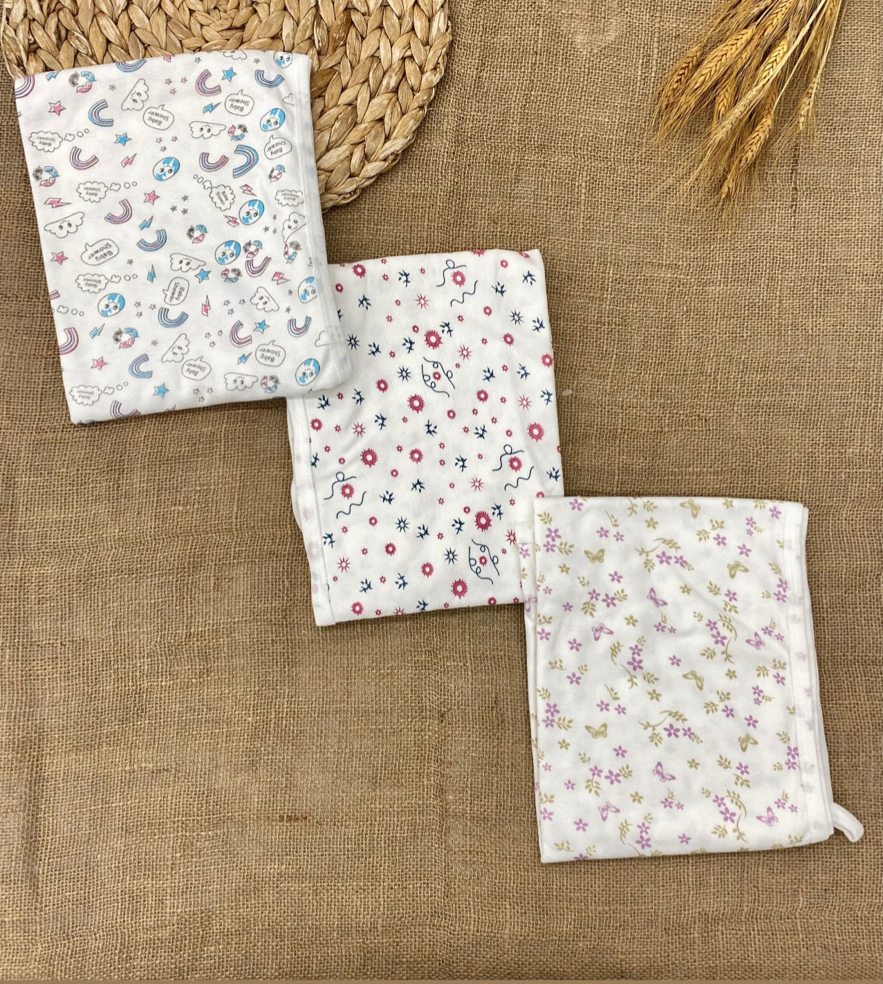 كوفلية بيبي قطن مرسم