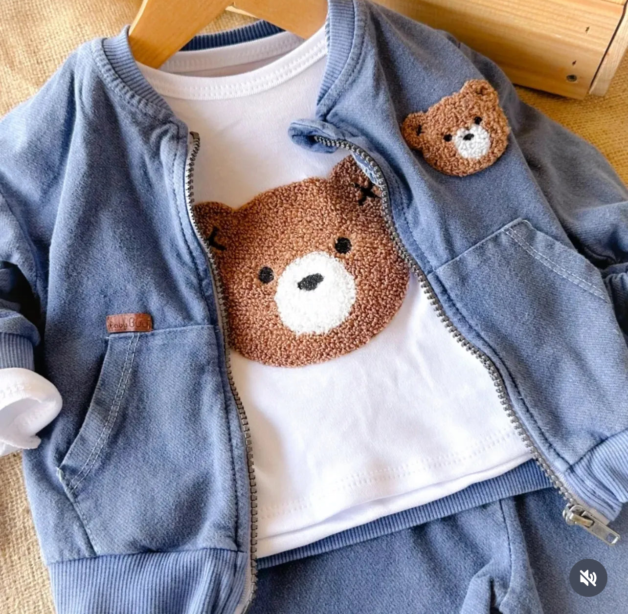 طقم جينز دب – 3 قطع