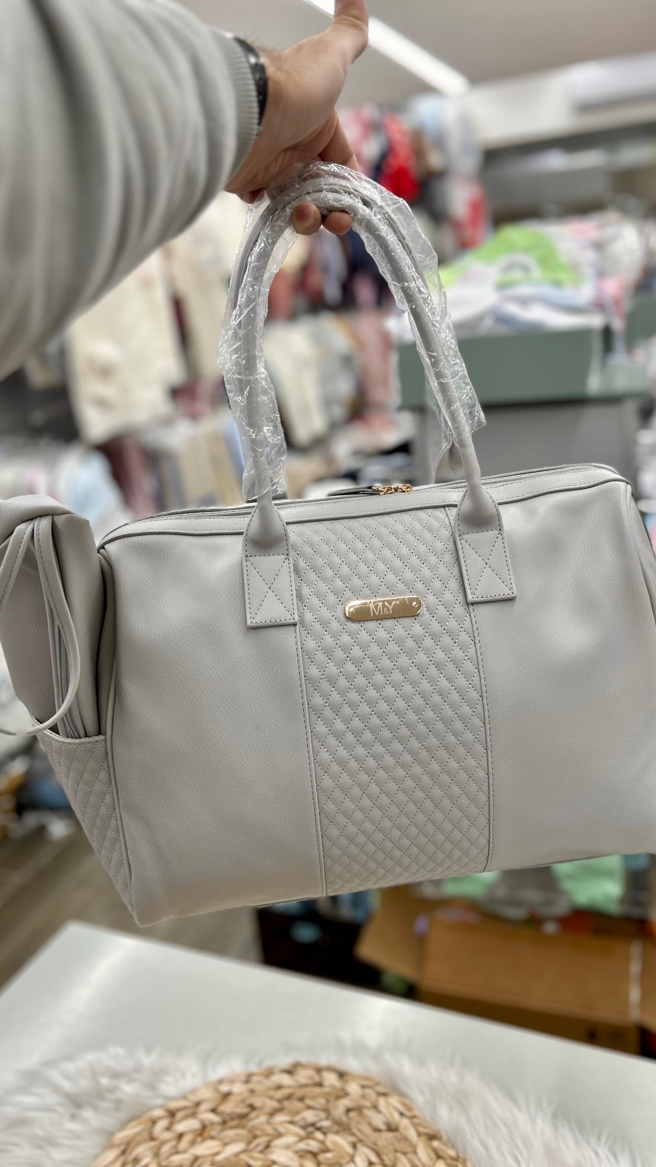 شنطة  7370 my collection جلد ايد تطريز