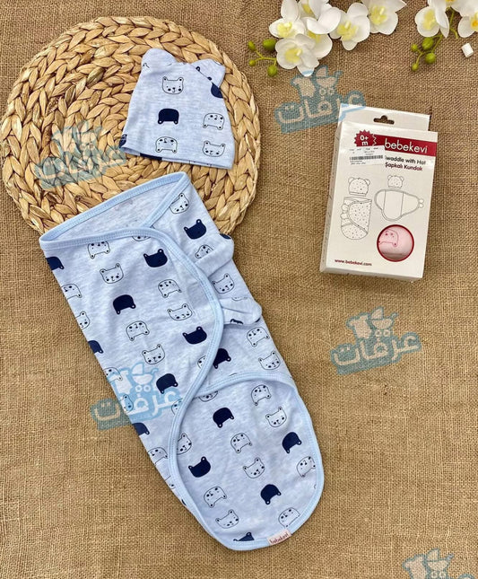 كوفلية جاهزة مع طاقية – قطن 100%