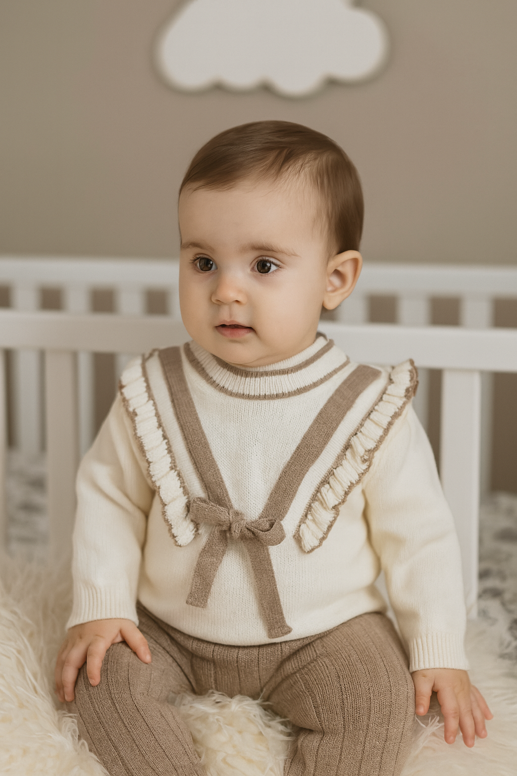 طقم صوف بناتي