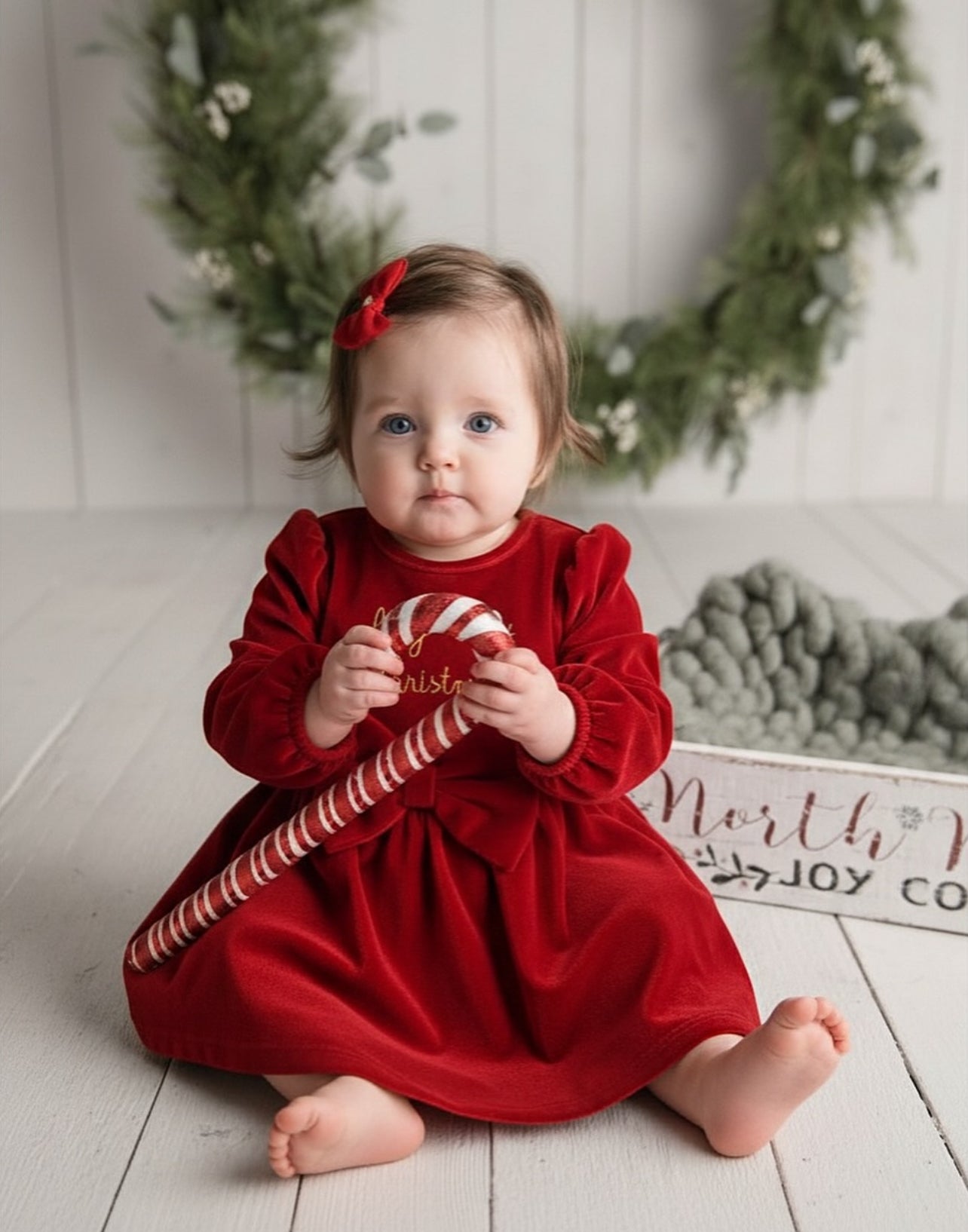 فستان مخمل بناتي