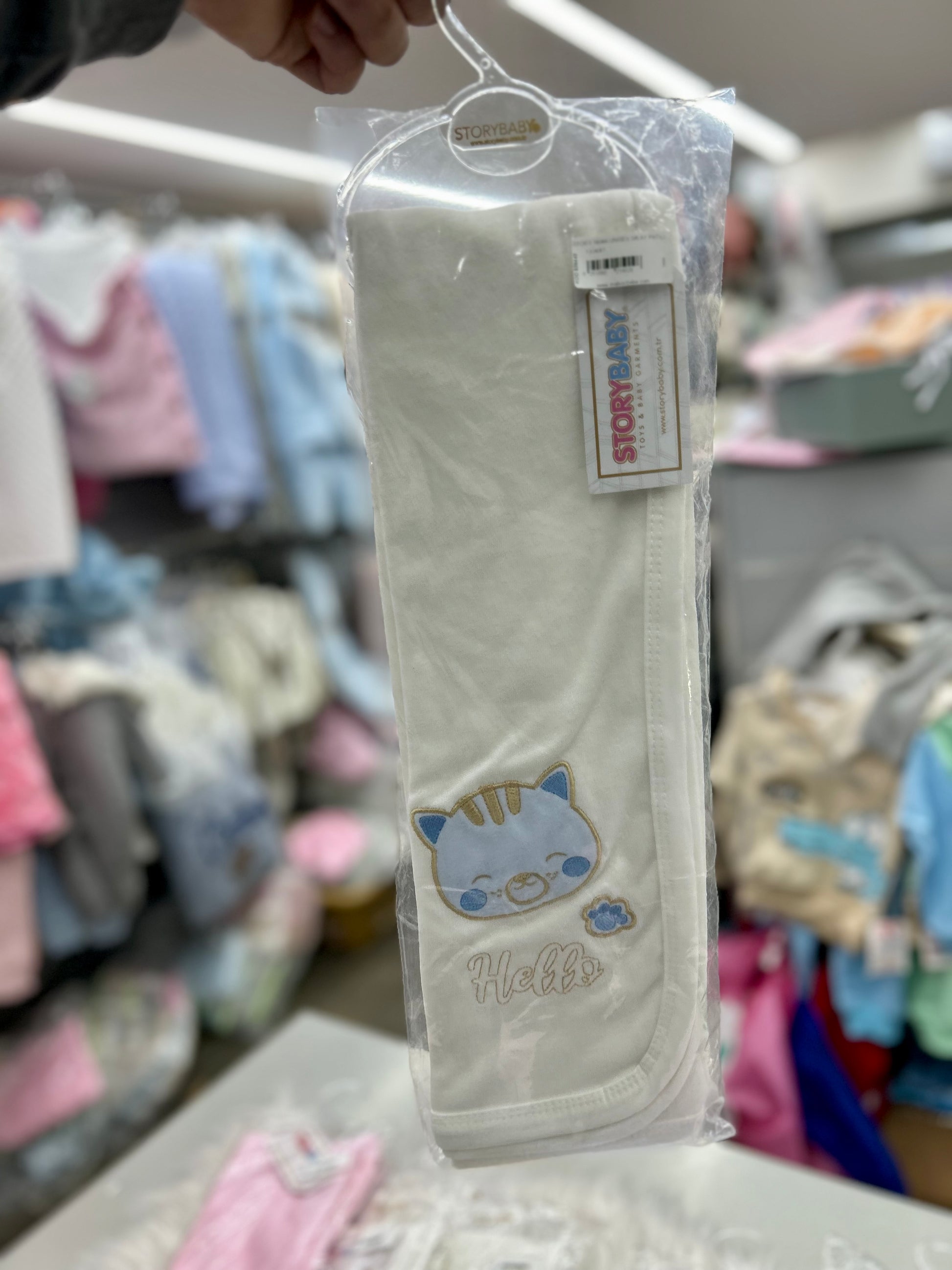 كوفلية بيبي قطن ناعم مع رسمة