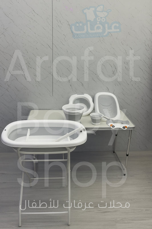 طقم بانيو ٧ قطع مع ستاند