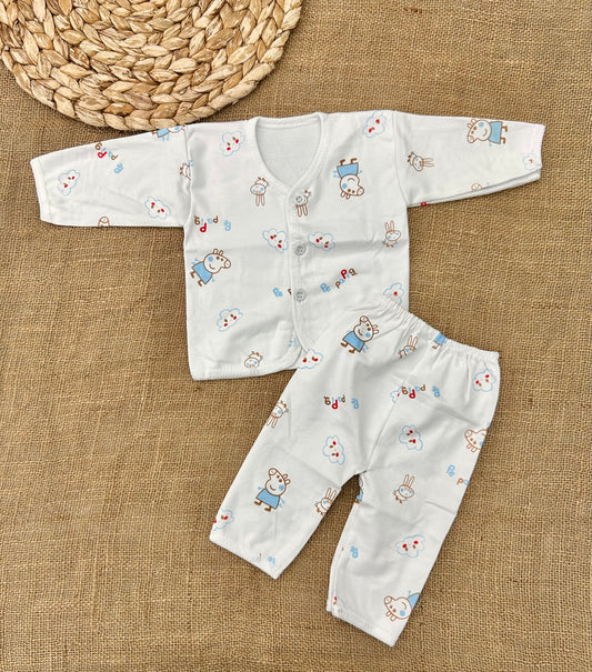 بيجامة قطن نيوبورن pig